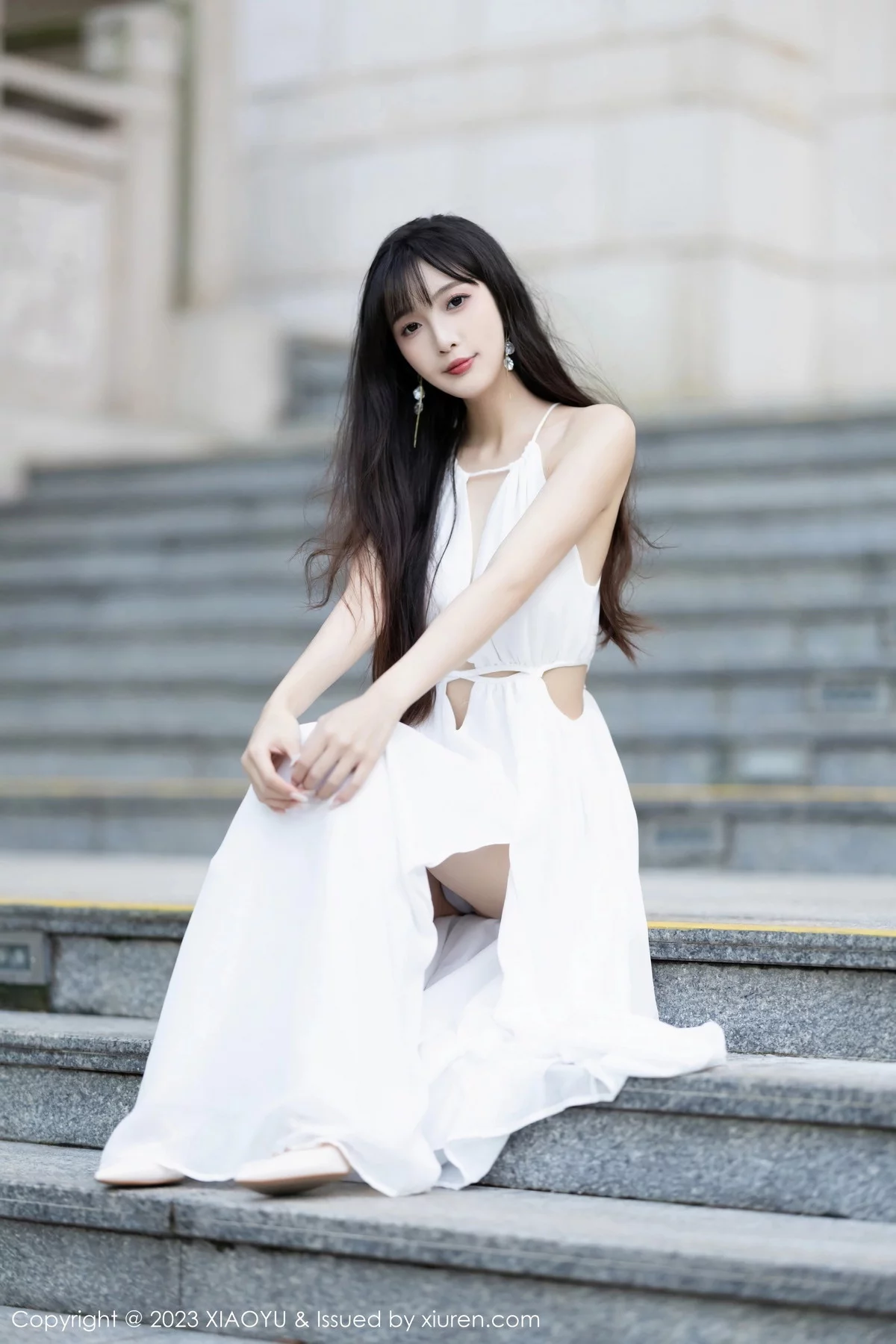 Xgyw.Org_[XiaoYu画语界]Vol.1161_模特林星阑性感白色连衣长裙+黑色情趣服饰秀曼妙身姿诱惑写真80P