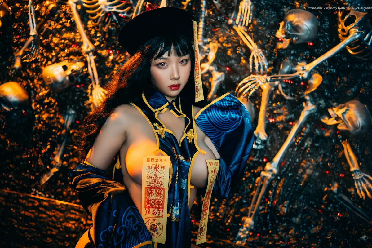 Xgyw.Org_网络美女皮皮奶僵尸少女主题性感情趣僵尸服饰配黑丝网袜秀惹火身材诱惑写真43P