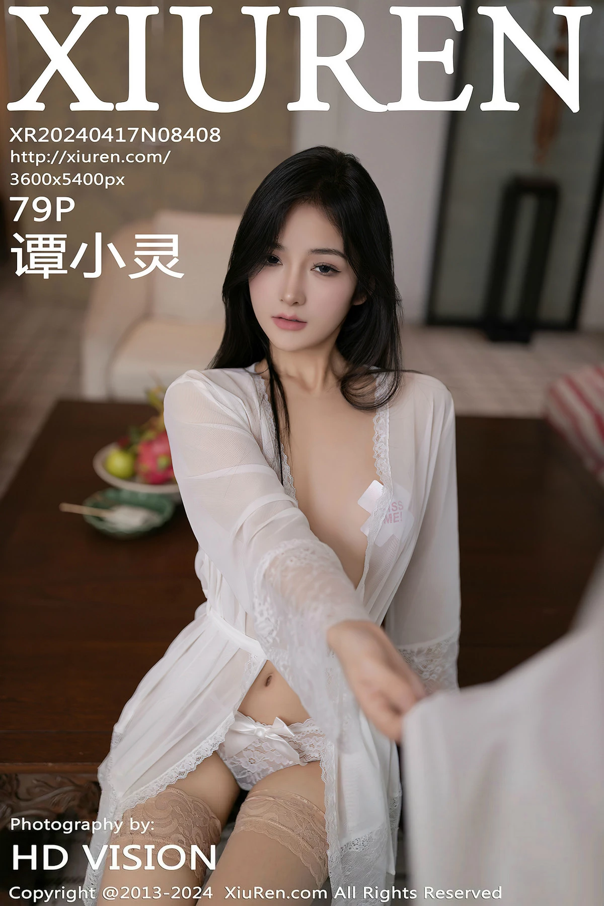 Xgyw.Org_XiuRen第8408期_模特谭小灵外卖主题性感白色轻透内衣配肉丝袜秀惹火身材诱惑写真79P