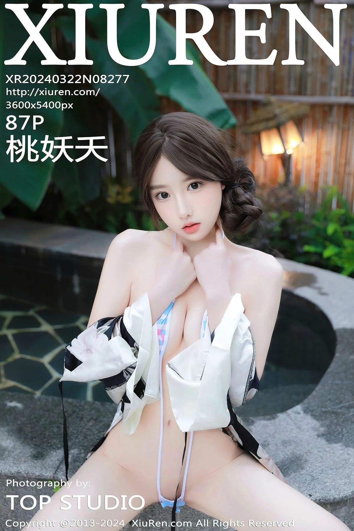 Xgyw.Org_XiuRen第8277期_模特桃妖夭温泉场景性感花色情趣服饰秀惹火身材极致诱惑写真87P
