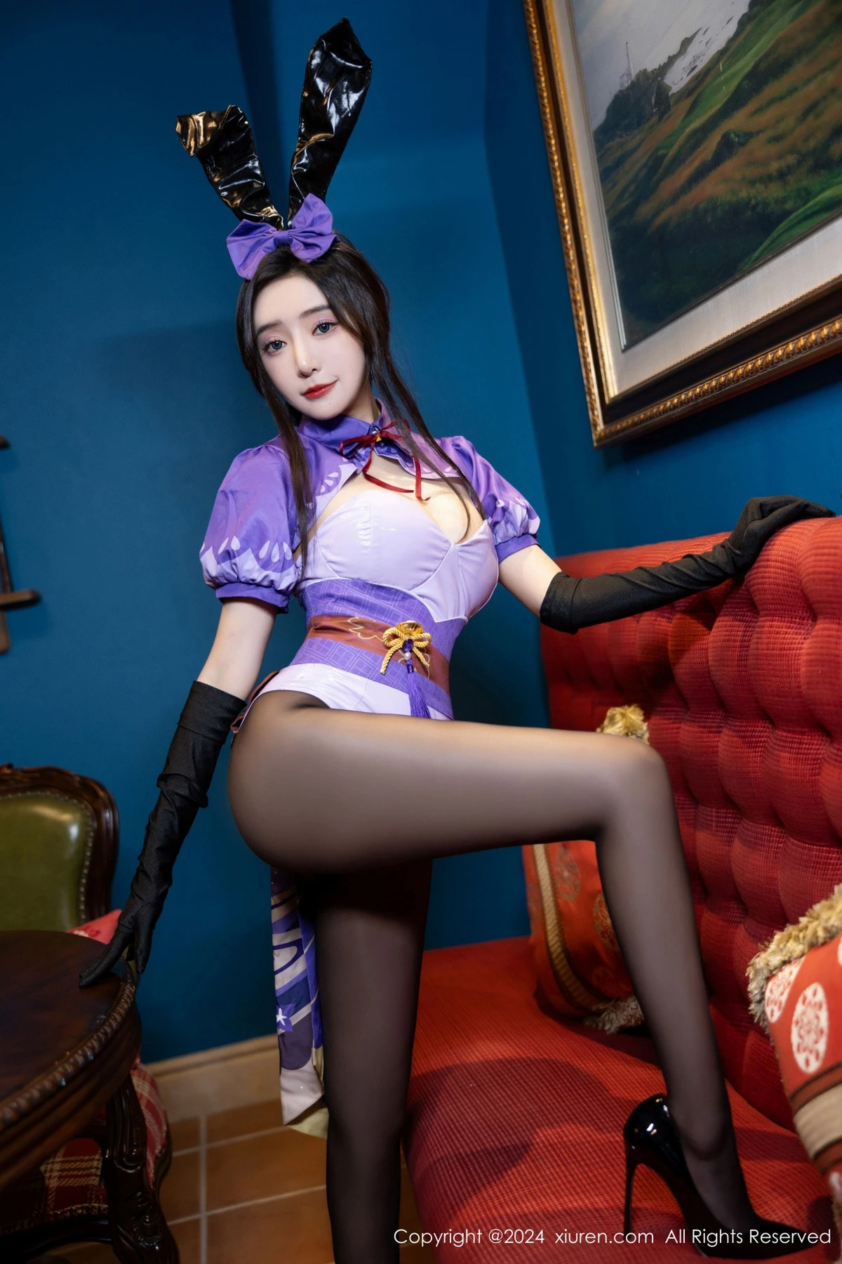 Xgyw.Org_XiuRen第8562期_女神王馨瑶yanni性感紫色内衣配超薄黑丝秀完美身材迷人诱惑写真81P