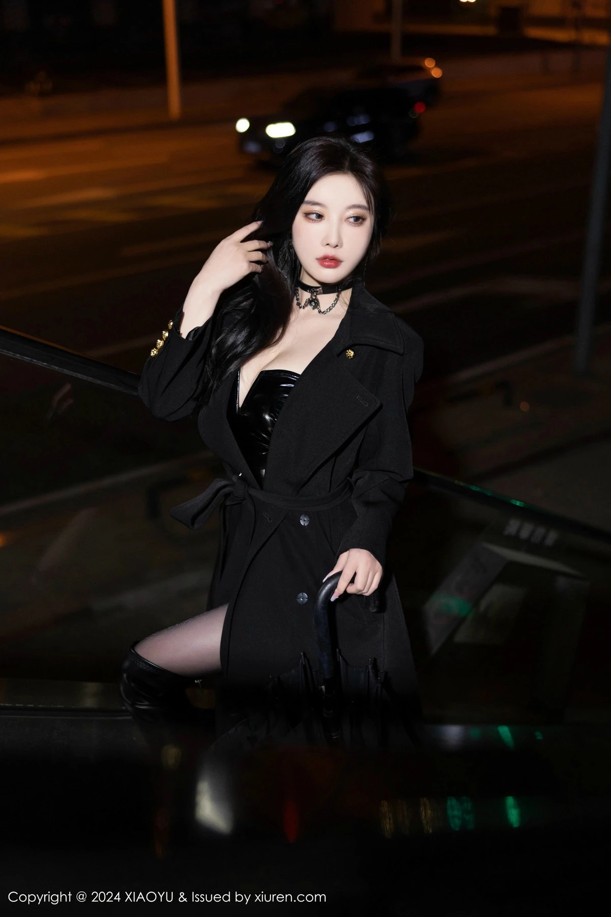 Xgyw.Org_[XiaoYu画语界]Vol.1241_女神杨晨晨Yome黑色外套露性感黑色皮质内衣秀丰腴身材诱惑写真85P
