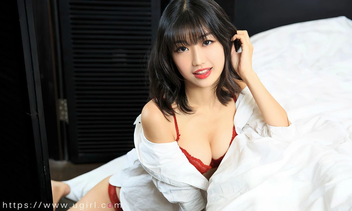 Xgyw.Org_[Ugirls爱尤物]No.2842_模特小文性感白T露红色蕾丝内衣+白色内衣秀曼妙身姿诱惑写真35P