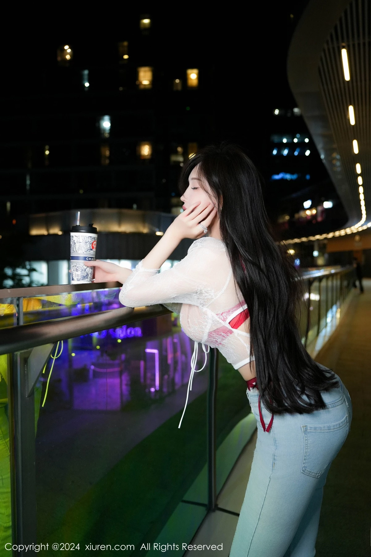 Xgyw.Org_XiuRen第8846期_女神Carol周妍希X性感红色内衣配黑丝吊袜秀完美身材诱惑写真58P