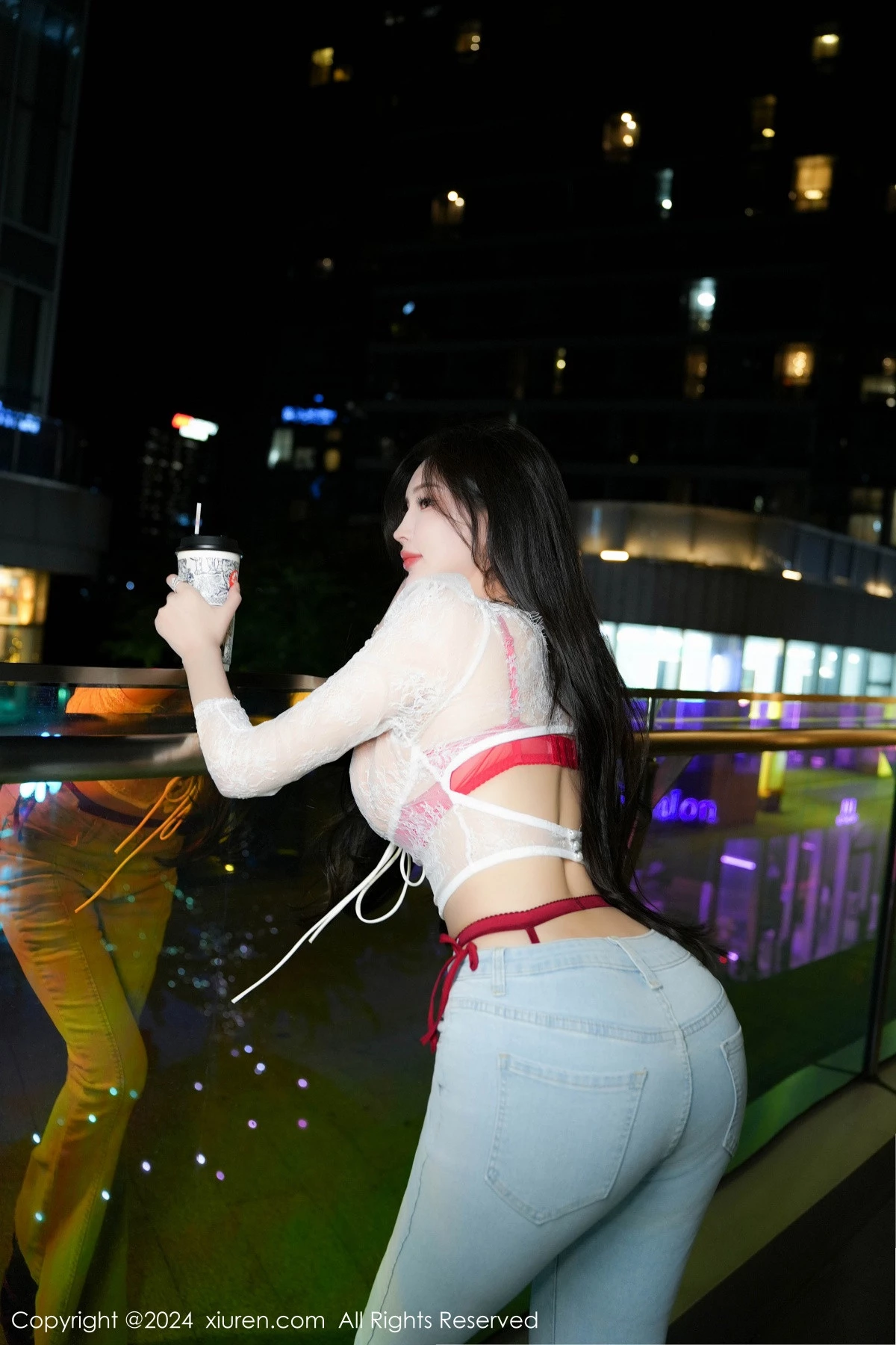 Xgyw.Org_XiuRen第8846期_女神Carol周妍希X性感红色内衣配黑丝吊袜秀完美身材诱惑写真58P