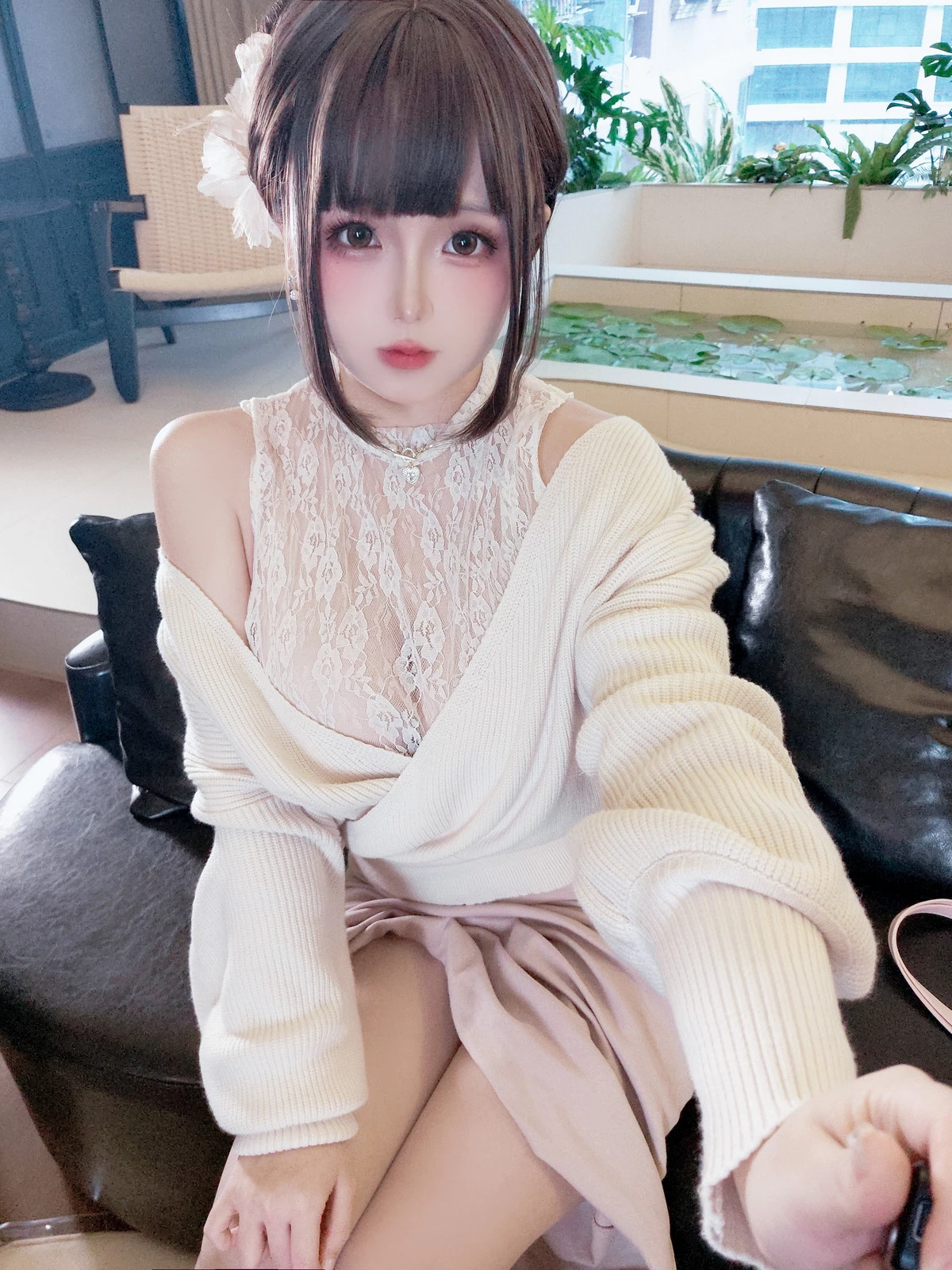 Xgyw.Org_Cosplay美女日奈娇下属的太太主题私房性感粉色蕾丝内衣情趣捆绑秀惹火身材诱惑写真159P