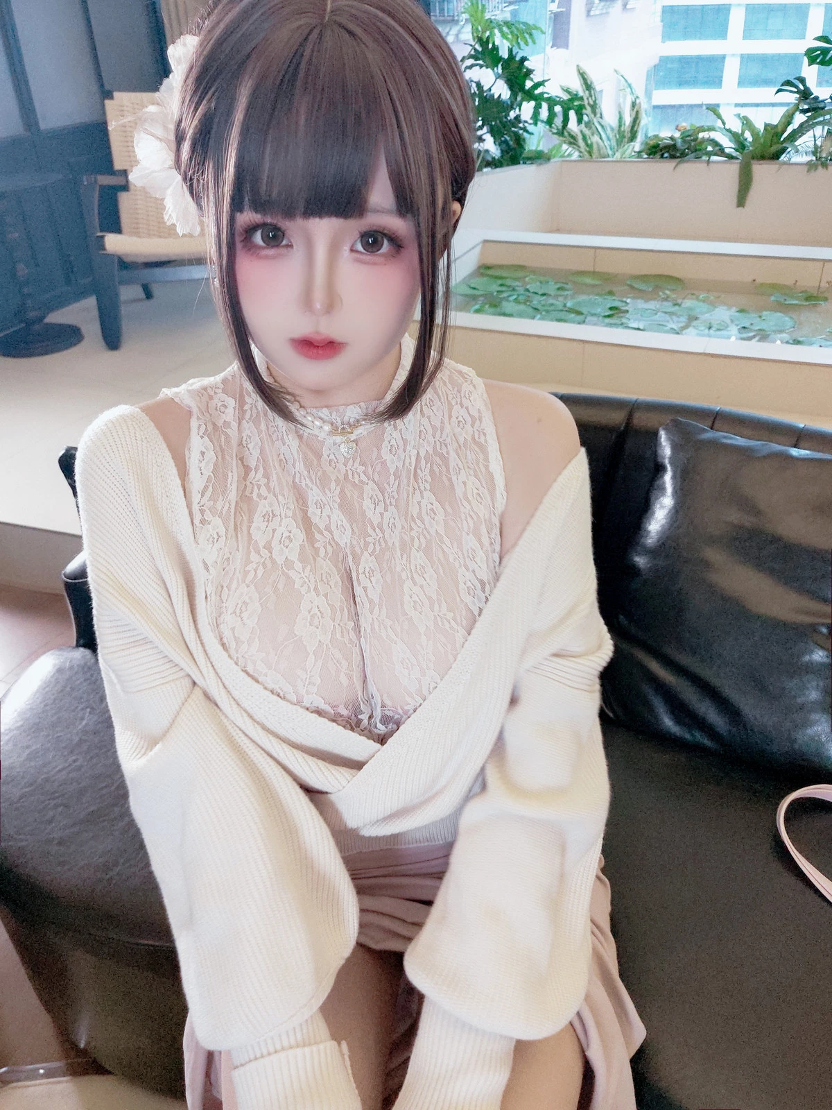 Xgyw.Org_Cosplay美女日奈娇下属的太太主题私房性感粉色蕾丝内衣情趣捆绑秀惹火身材诱惑写真159P