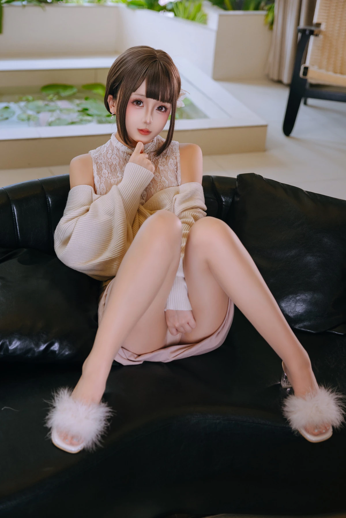 Xgyw.Org_Cosplay美女日奈娇下属的太太主题私房性感粉色蕾丝内衣情趣捆绑秀惹火身材诱惑写真159P