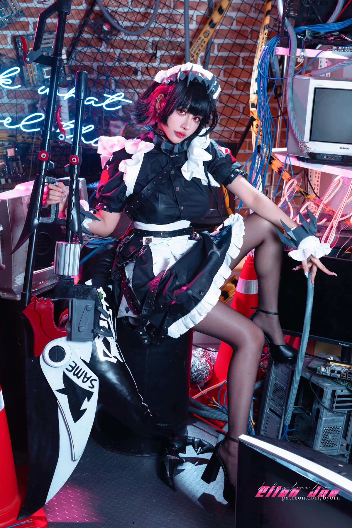 Xgyw.Org_日本性感萝莉Byoru-爱莲乔主题性感黑色带子情趣服饰配黑丝袜秀惹火身材撩人诱惑写真60P