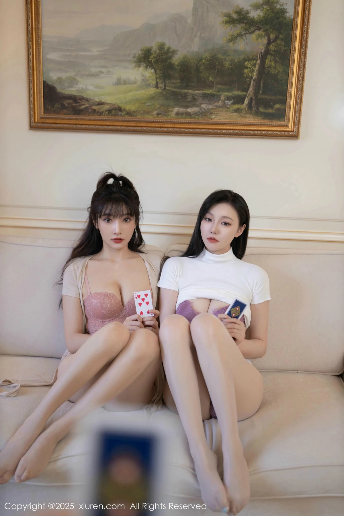 Xgyw.Org_XiuRen第9806期_模特合集陆萱萱＆安然anran性感姐妹花蕾丝内衣撩人诱惑写真80P