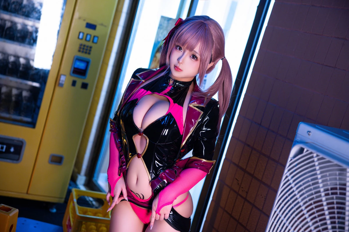 Xgyw.Org_Cosplay美女日奈娇偶像练习生主题性感红黑色情趣服饰配黑丝袜秀完美身材诱惑写真140P