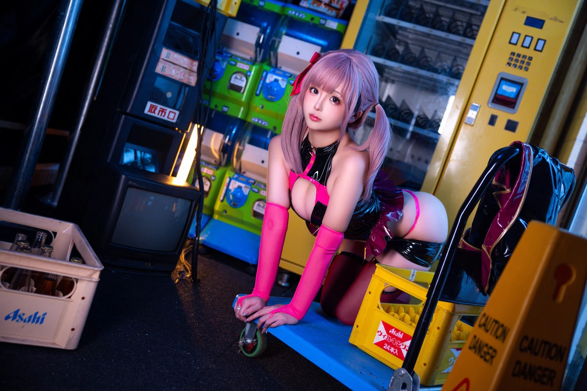 Xgyw.Org_Cosplay美女日奈娇偶像练习生主题性感红黑色情趣服饰配黑丝袜秀完美身材诱惑写真140P