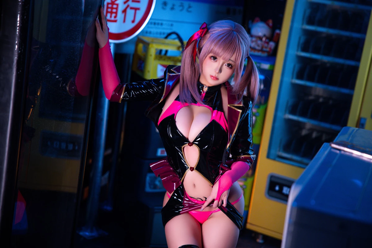 Xgyw.Org_Cosplay美女日奈娇偶像练习生主题性感红黑色情趣服饰配黑丝袜秀完美身材诱惑写真140P