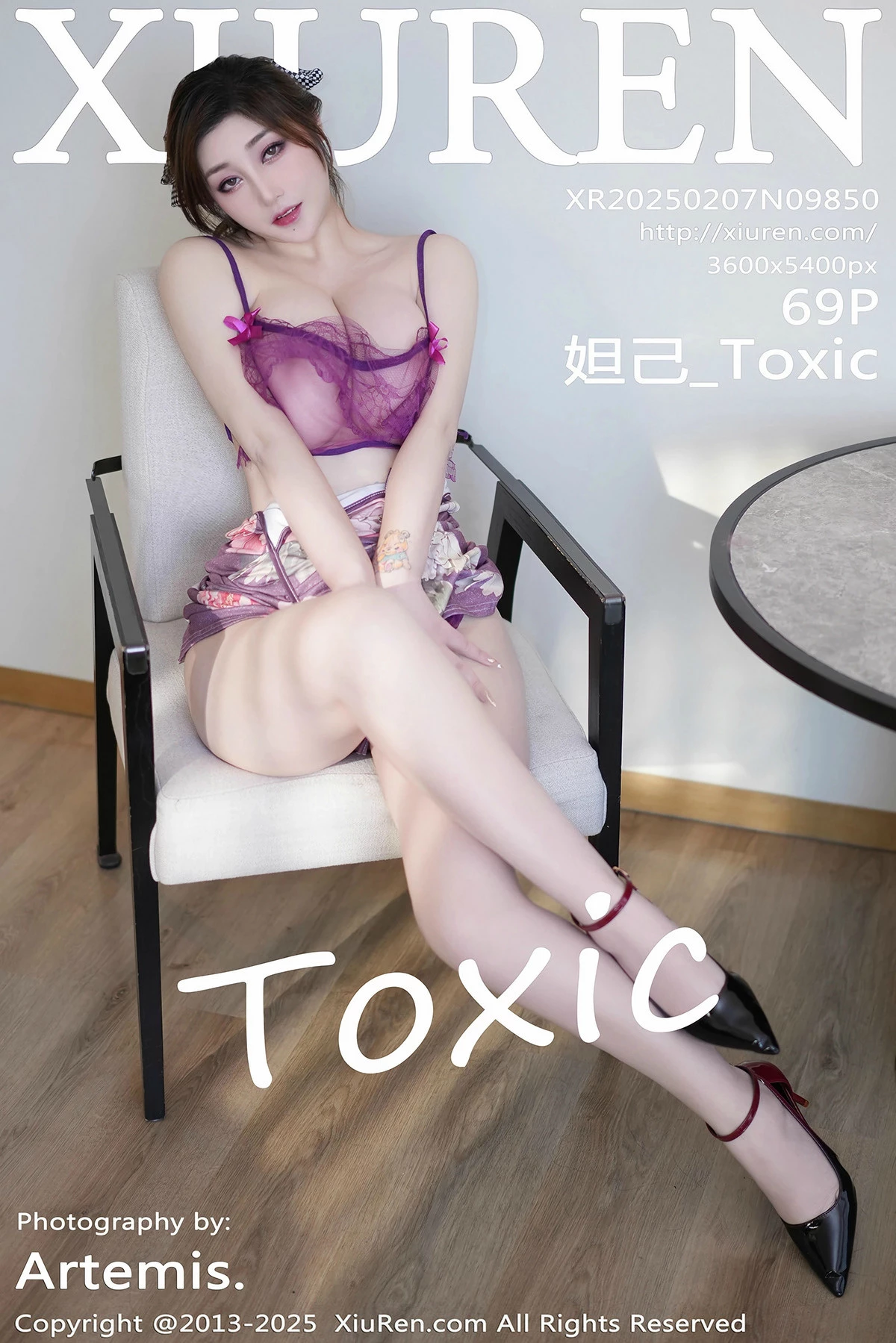 Xgyw.Org_XiuRen第9850_女神妲己_Toxic性感紫色连衣裙露紫色情趣内衣秀丰腴身姿诱惑写真69P