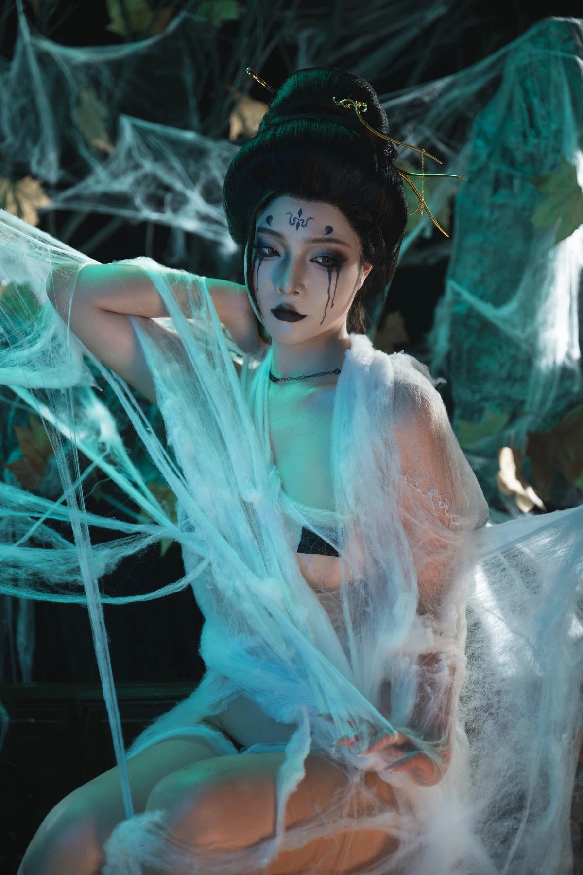 Xgyw.Org_网络美女Yuuhui玉汇黑神话·四妹主题半脱露性感黑色内衣秀油亮肌肤惹火身材诱惑写真147P