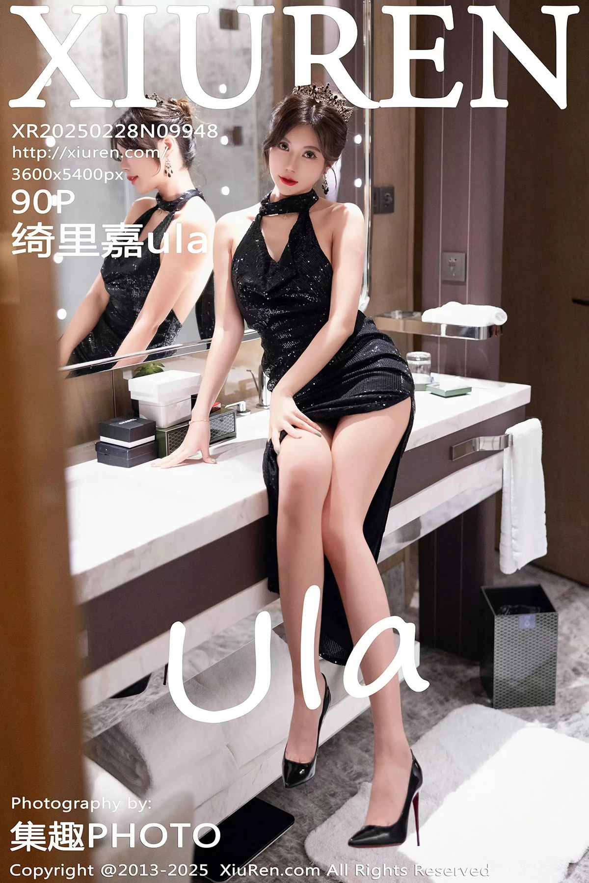 Xgyw.Org_XiuRen第9948期_女神绮里嘉ula性感黑色情趣内衣配黑丝吊袜秀曼妙身姿诱惑写真90P