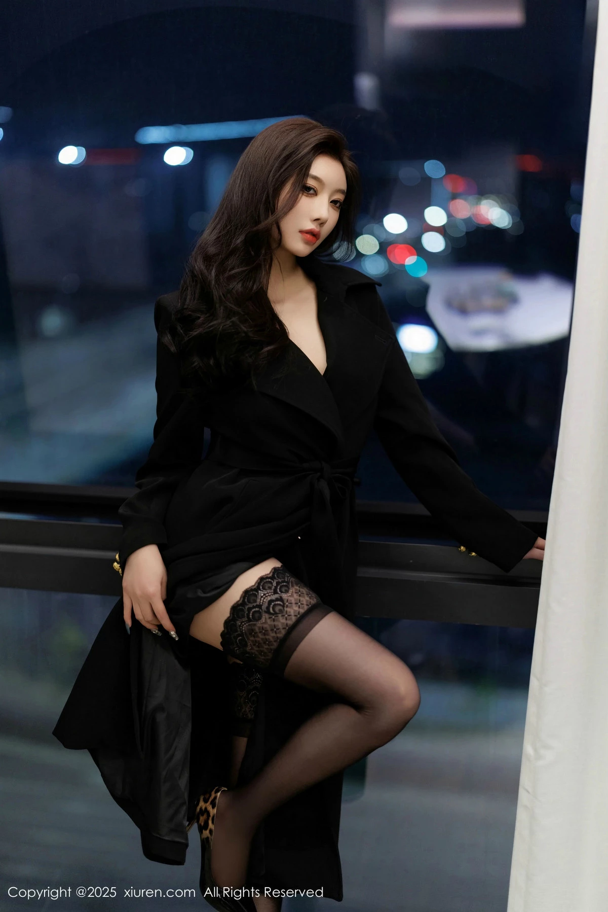 Xgyw.Org_XiuRen第9984期_女神杨晨晨Yome性感黑色情趣内衣配黑丝袜秀丰腴身材诱惑写真90P