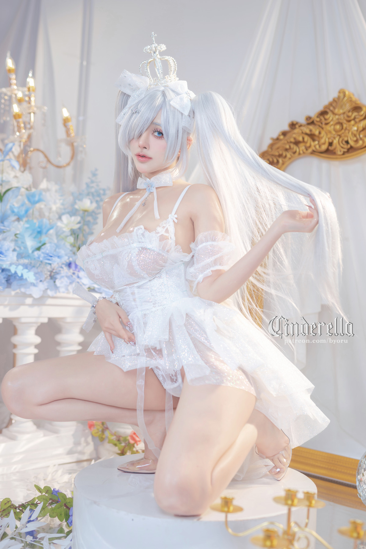 Xgyw.Org_日本性感萝莉Byoru-Cinderella主题性感白色薄纱裙露白色情趣内衣秀惹火身材诱惑写真63P