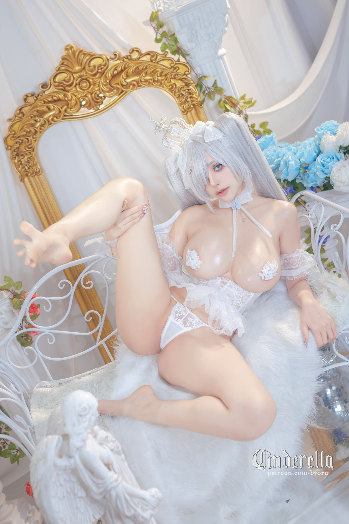 Xgyw.Org_日本性感萝莉Byoru-Cinderella主题性感白色薄纱裙露白色情趣内衣秀惹火身材诱惑写真63P