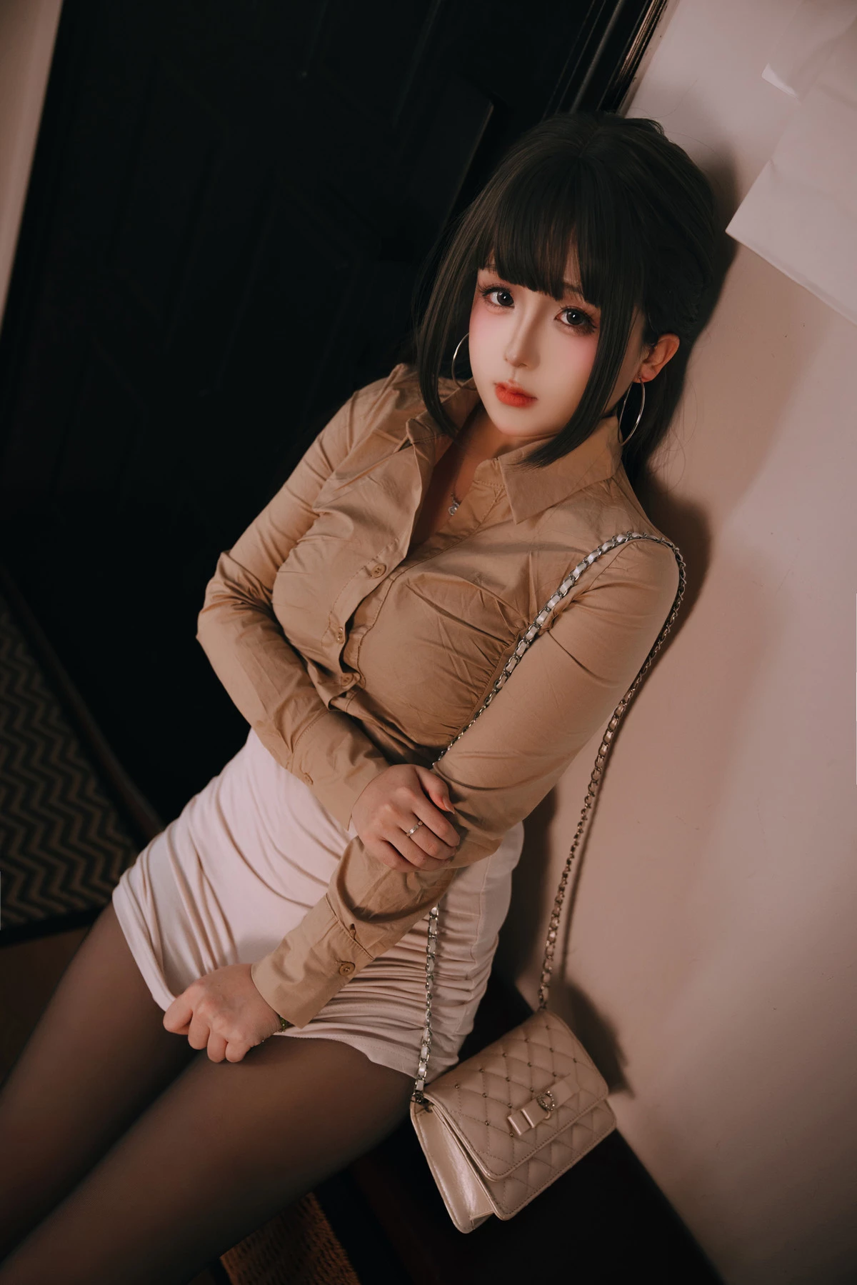 Xgyw.Org_Cosplay美女日奈娇醉酒的同事主题私房浴室性感黑色蕾丝内衣秀完美身材惹火诱惑写真190P