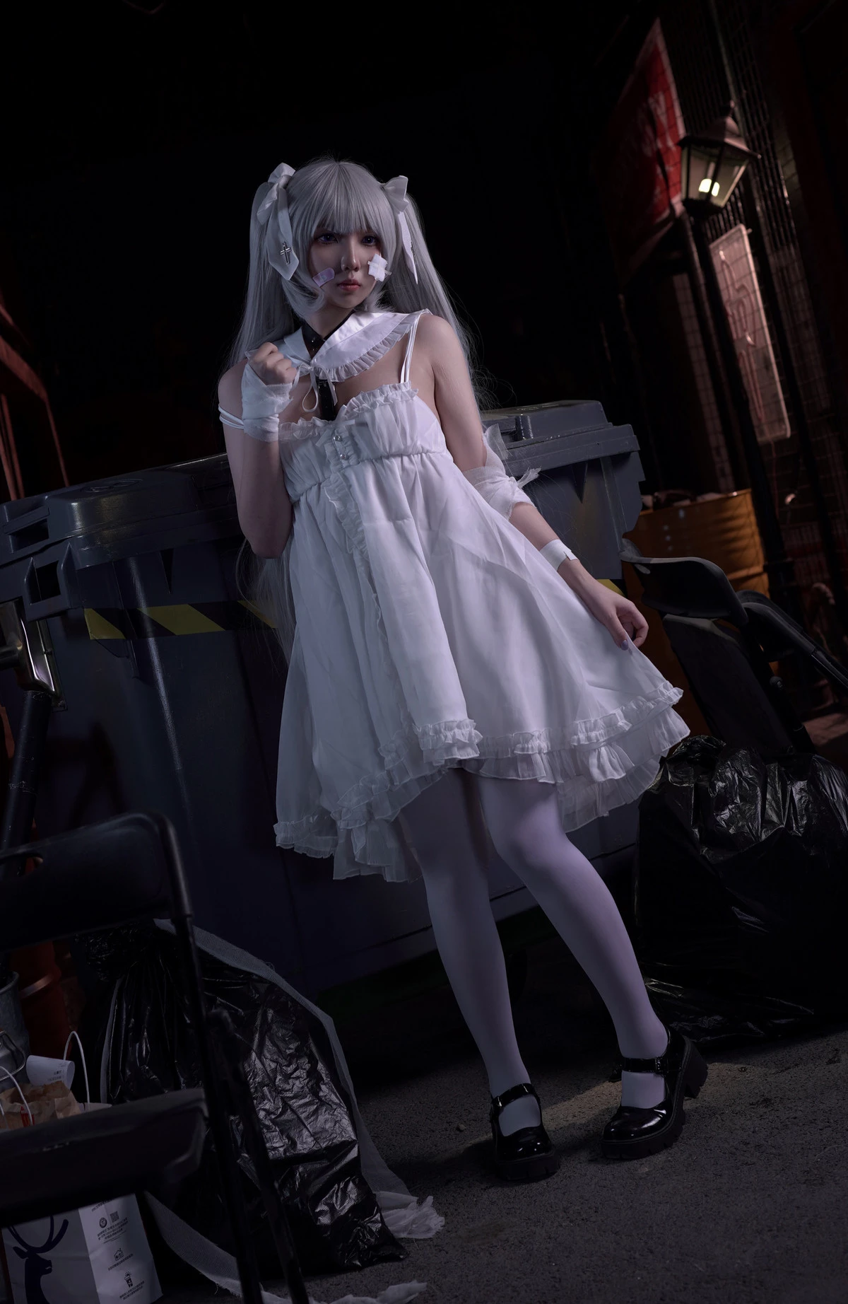 Xgyw.Org_Coser美女小和甜酒rurudo初音酱主题性感黑色情趣服饰配白丝袜秀油亮肌肤诱惑写真141P
