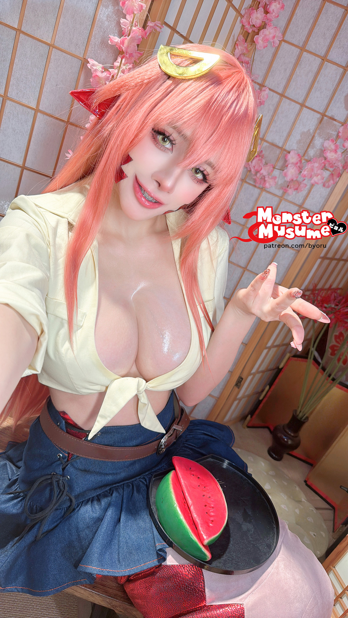 Xgyw.Org_日本性感萝莉Byoru-Miia Monster Musume主题性感蛇女装扮露白色内衣秀火辣身材诱惑写真66P
