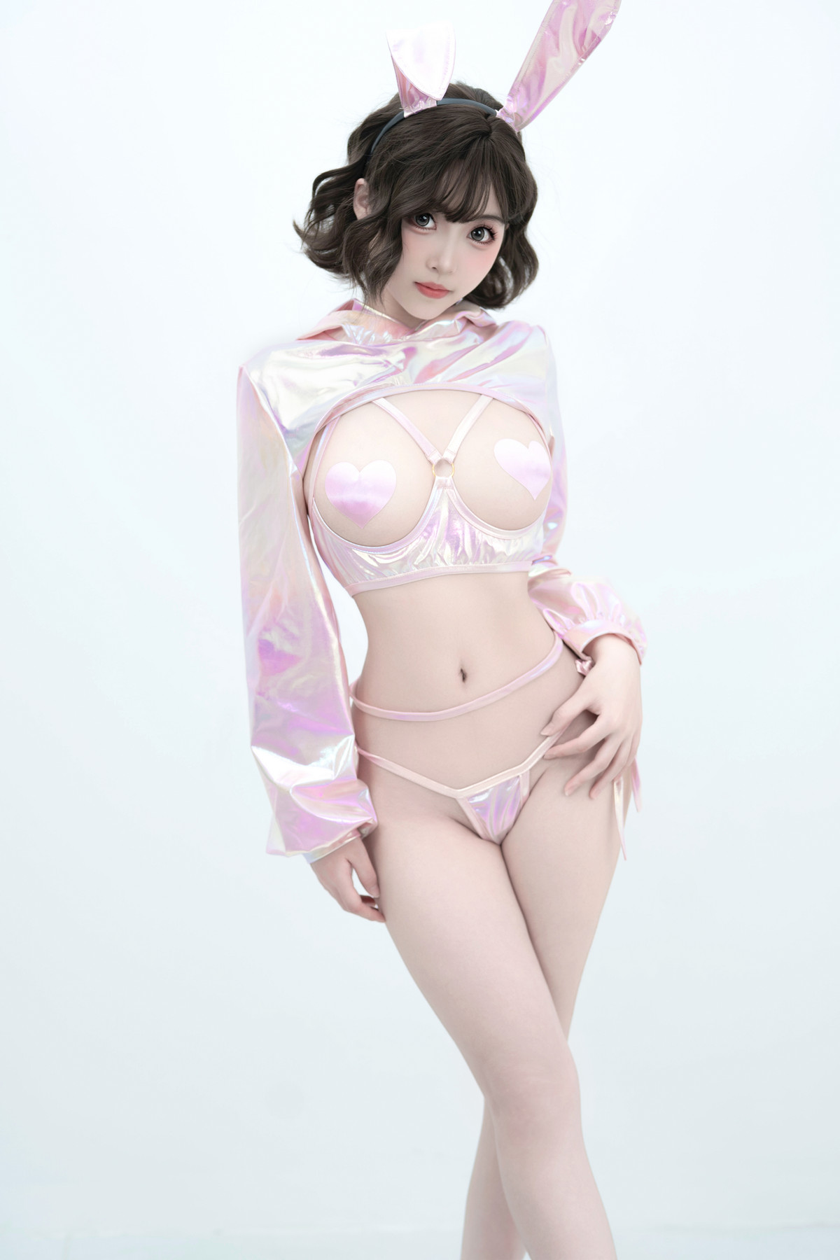 Xgyw.Org_抖音网红Bangni邦尼粉色兔兔主题性感粉色兔女郎露粉色情趣内衣秀惹火身材诱惑写真102P
