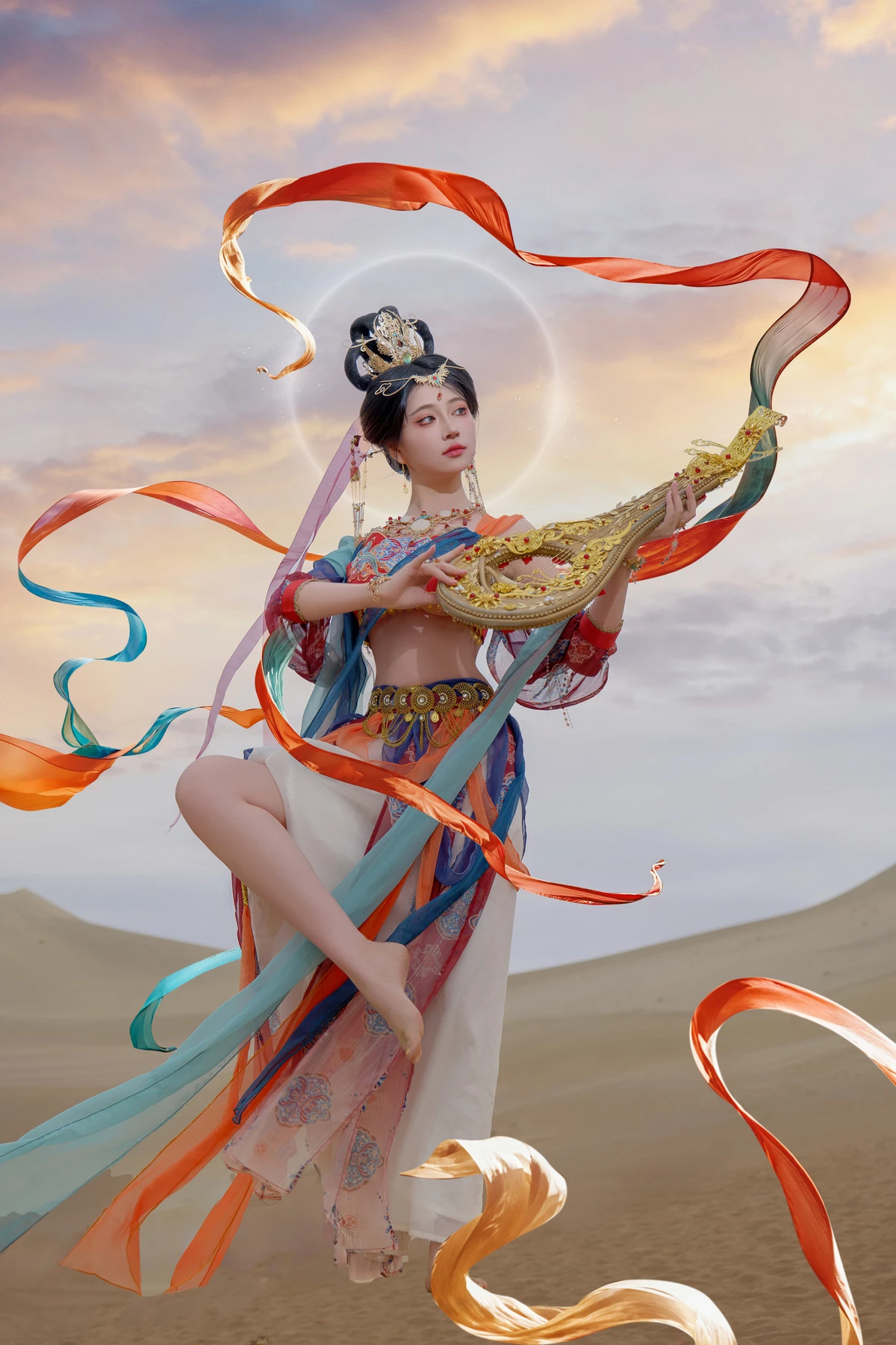 Xgyw.Org_网络美女年年Nnian飞天主题沙漠外景性感仙女薄纱服饰半脱秀婀娜身姿丰满诱惑写真63P