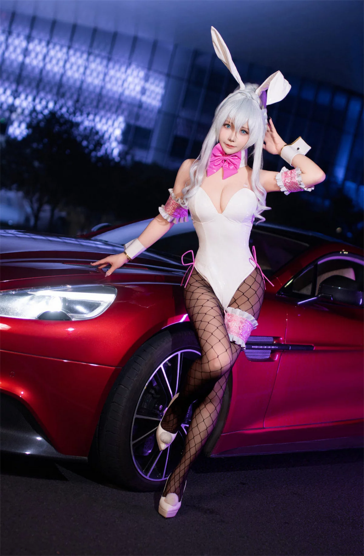 Xgyw.Org_Cosplay美女日奈娇叛逆少女JK主题性感薄透白T配黑色丝袜半脱秀火辣身材撩人诱惑写真106P