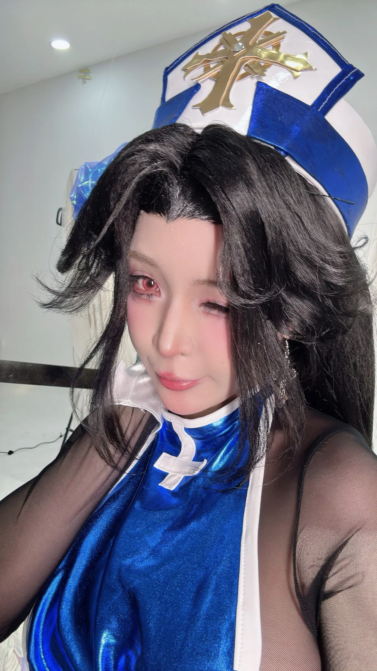 Xgyw.Org_越南Coser美女Umeko J-Maiden (Ice Rose)主题性感蓝色连体衣露连体黑丝秀翘臀诱惑写真66P
