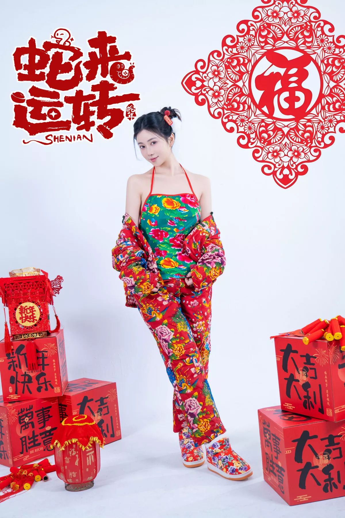 Xgyw.Org_网络美女年年Nnian蛇来运转主题新春礼物性感红色服饰半脱秀豪乳翘臀惹火诱惑写真81P