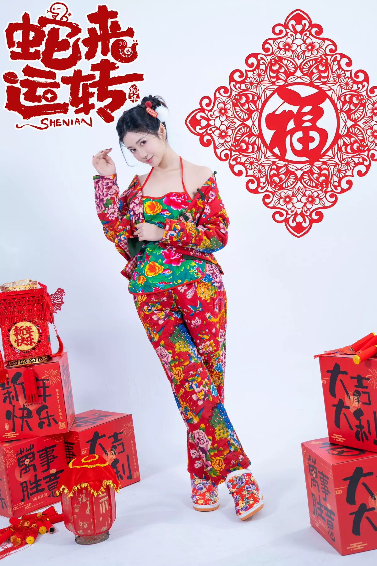 Xgyw.Org_网络美女年年Nnian蛇来运转主题新春礼物性感红色服饰半脱秀豪乳翘臀惹火诱惑写真81P