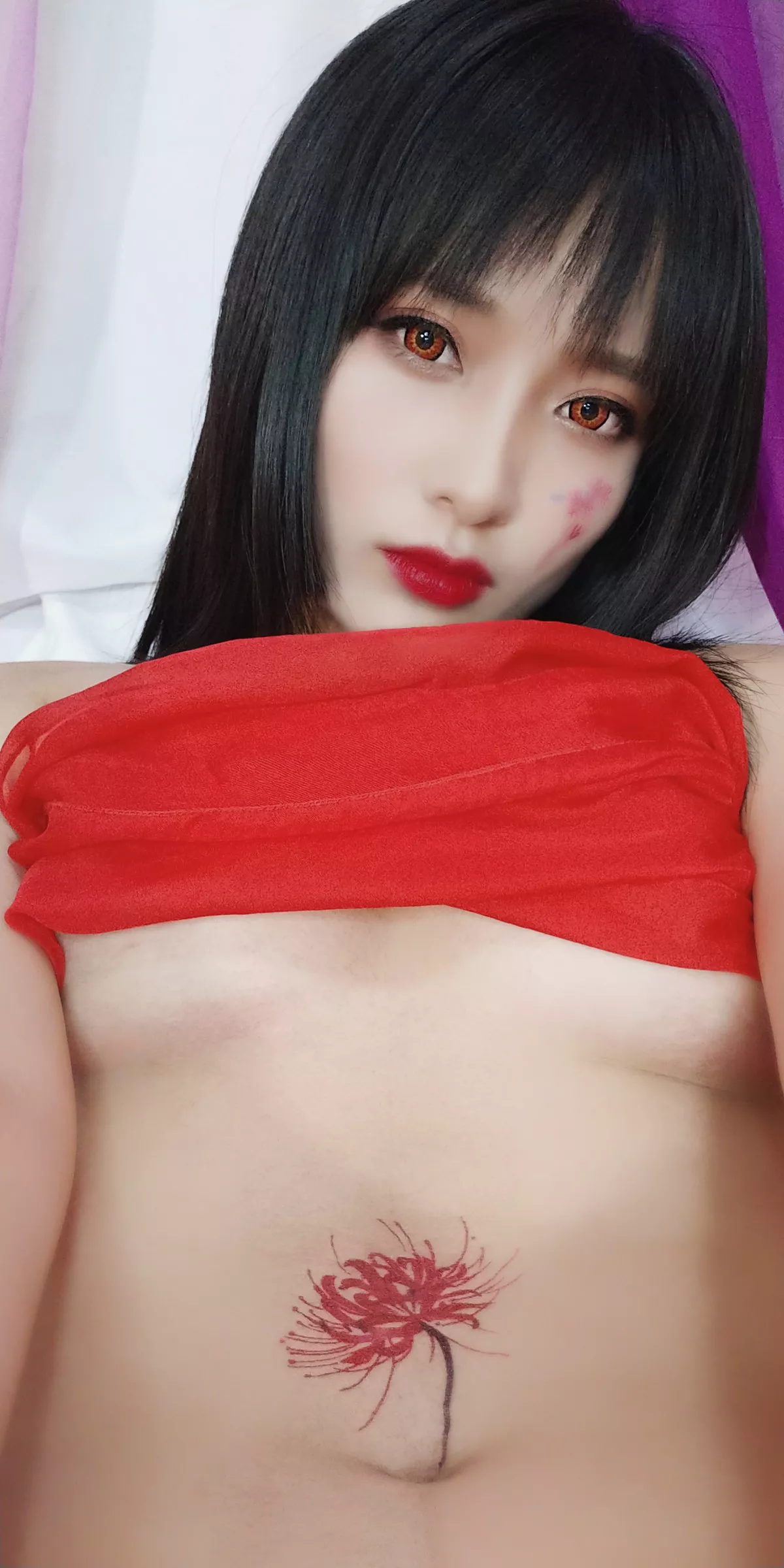 Xgyw.Org_动漫博主洛璃LoLiSAMA红女妖主题性感红色薄纱露红色蕾丝内衣秀曼妙身姿诱惑写真93P