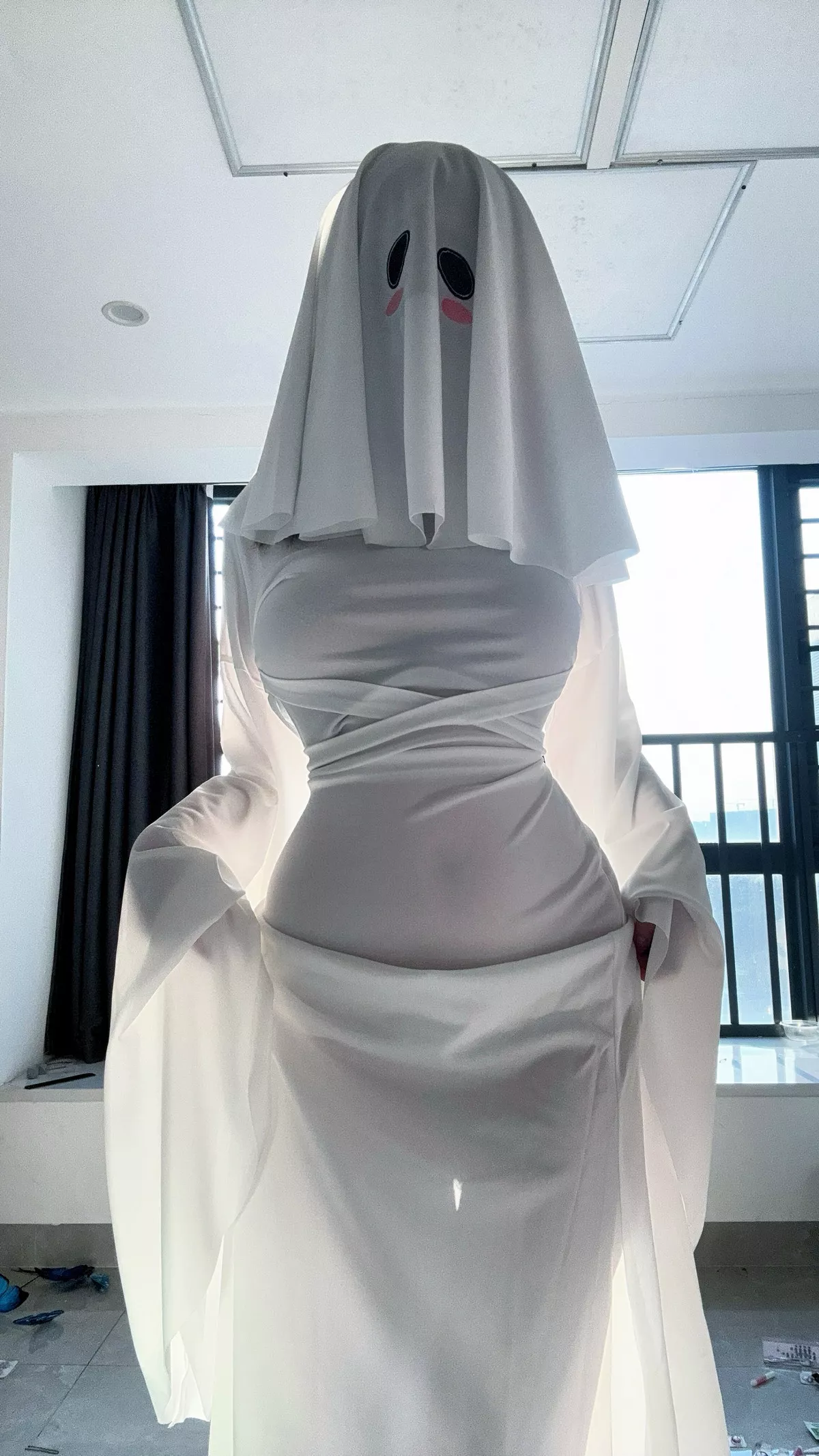 Xgyw.Org_鬼马少女阿薰kaOri魔女姐姐&幽灵娘主题性感黑色情趣内衣秀油亮肌肤惹火身材诱惑写真136P