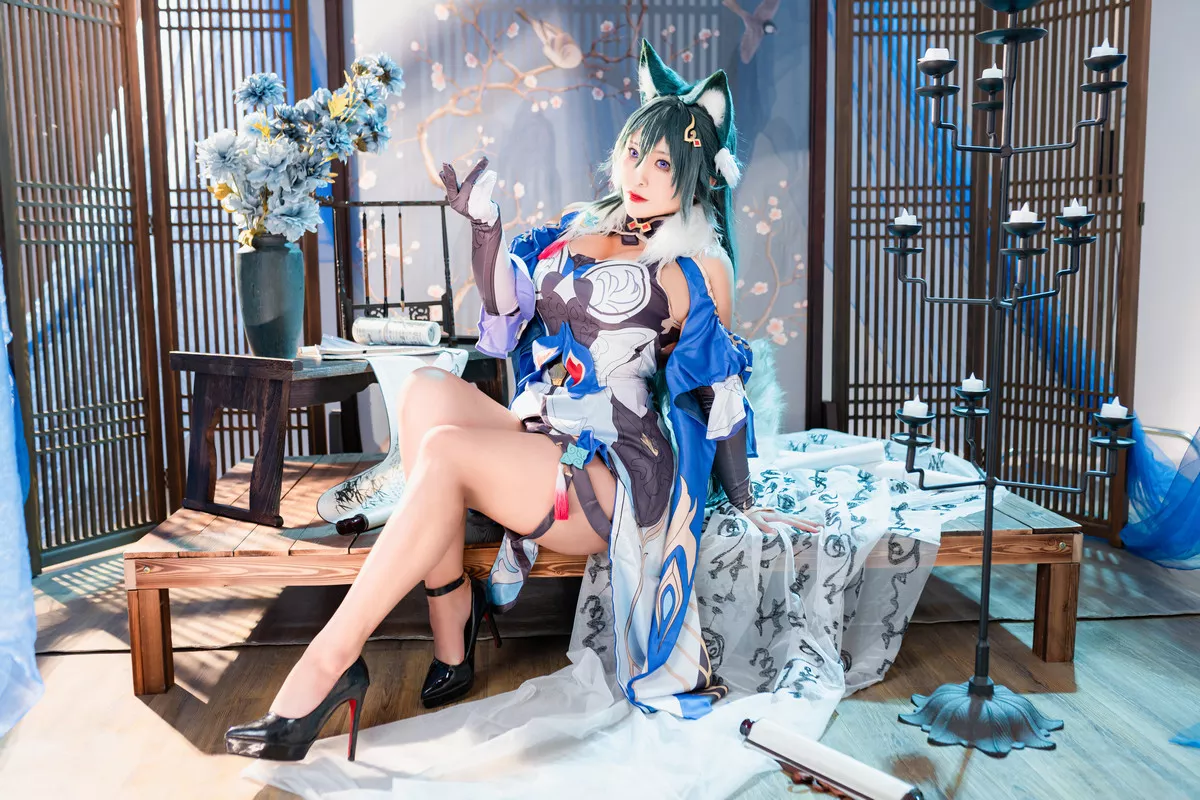 Xgyw.Org_动漫博主洛璃LoLiSAMA星穹铁道主题性感猫女郎装扮黑色薄透情趣内衣秀丰腴身材诱惑写真76P