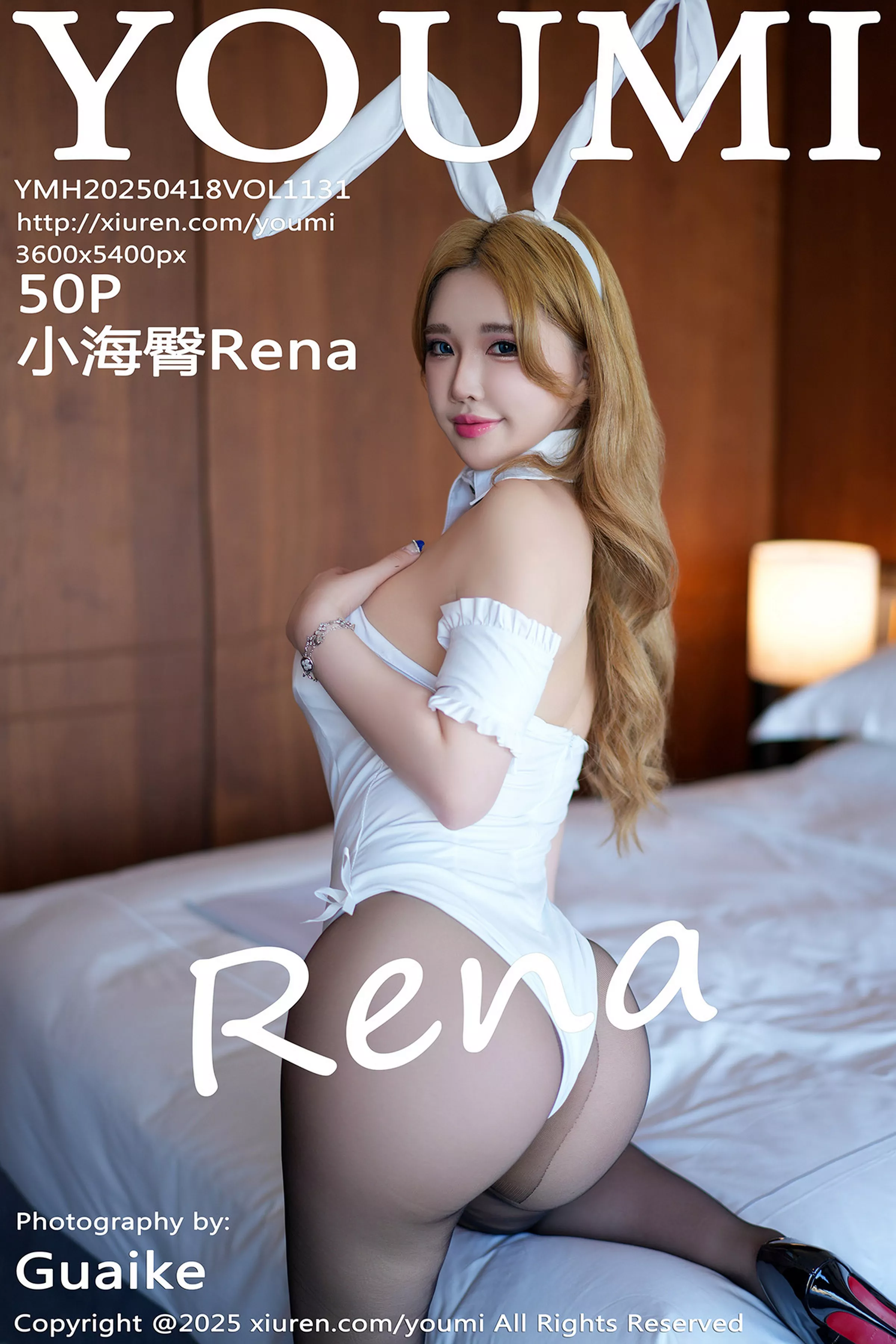 Xgyw.Org_[YouMi尤蜜荟]Vol.1131_模特小海臀Rena性感白色连衣短裙配超薄黑丝秀浑圆翘臀诱惑写真50P