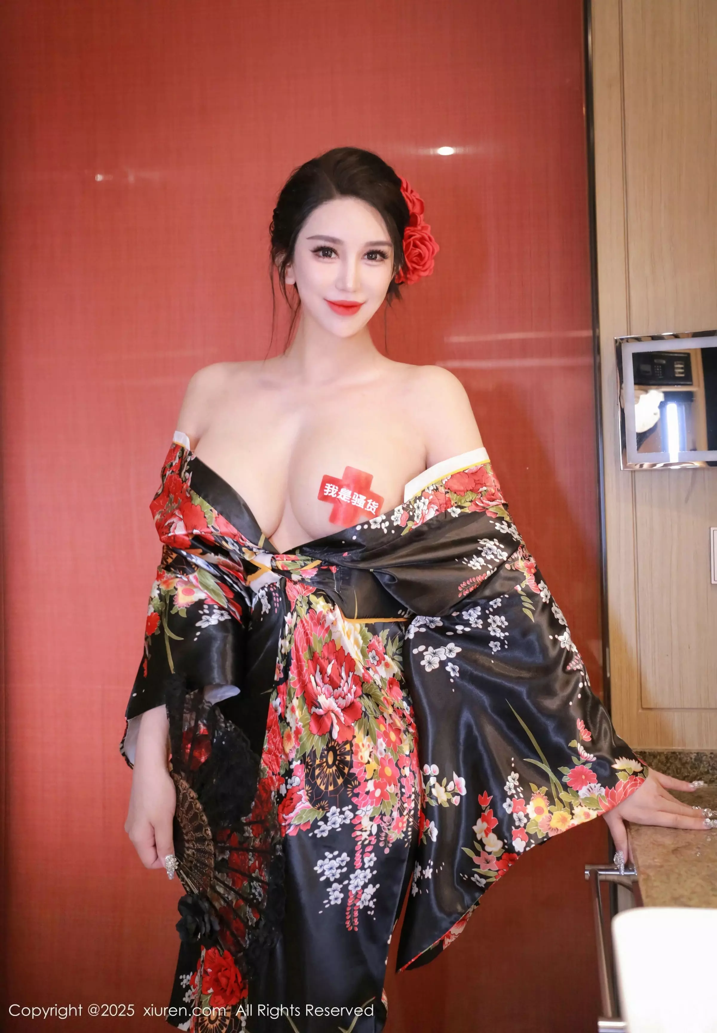 Xgyw.Org_XiuRen第10065期_新人模特乔安娜私房性感情趣服饰露豪乳遮点秀惹火身材诱惑写真40P