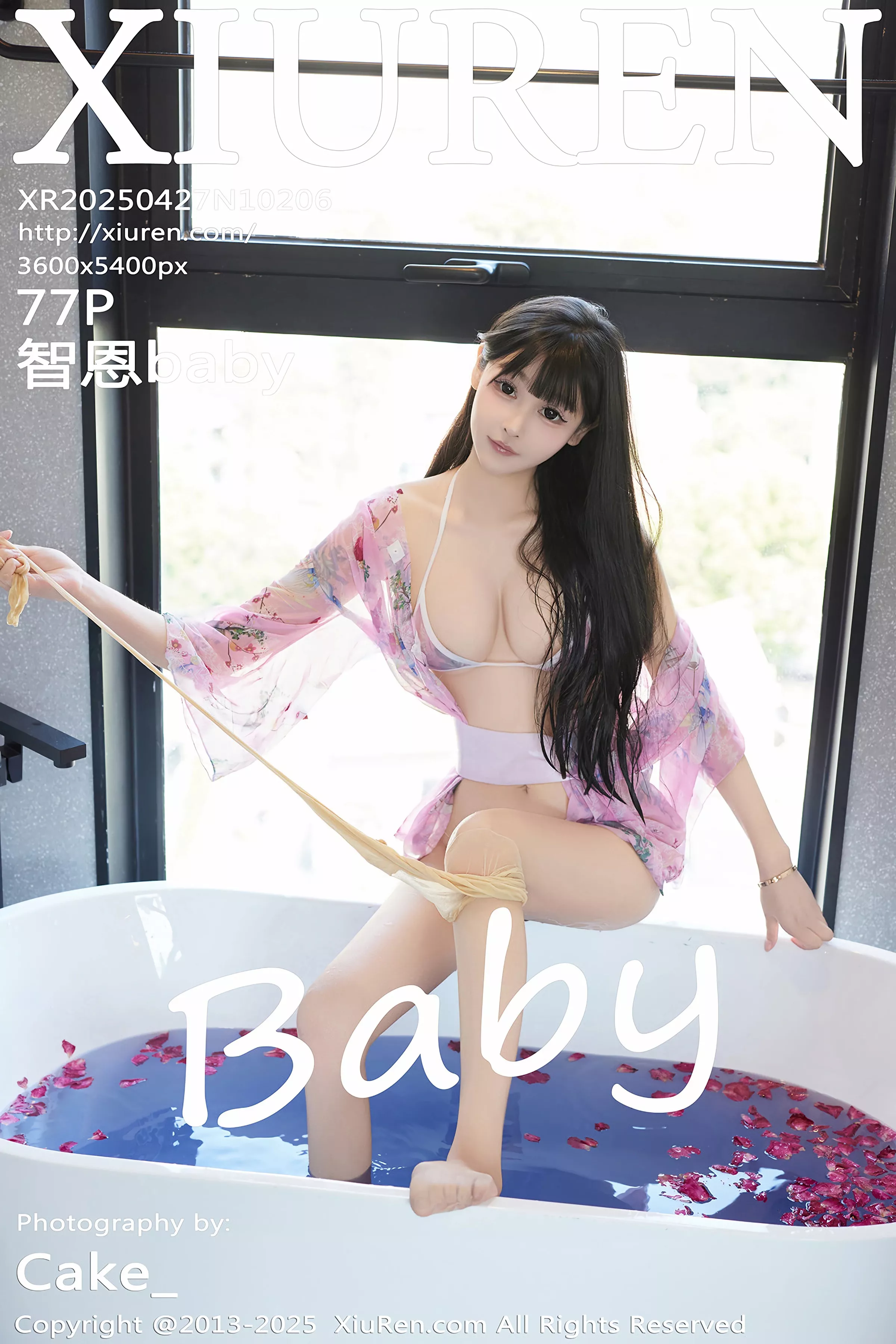 Xgyw.Org_XiuRen第10206期_模特智恩baby浴缸场景性感浅色情趣内衣秀丰腴美臀撩人诱惑写真77P