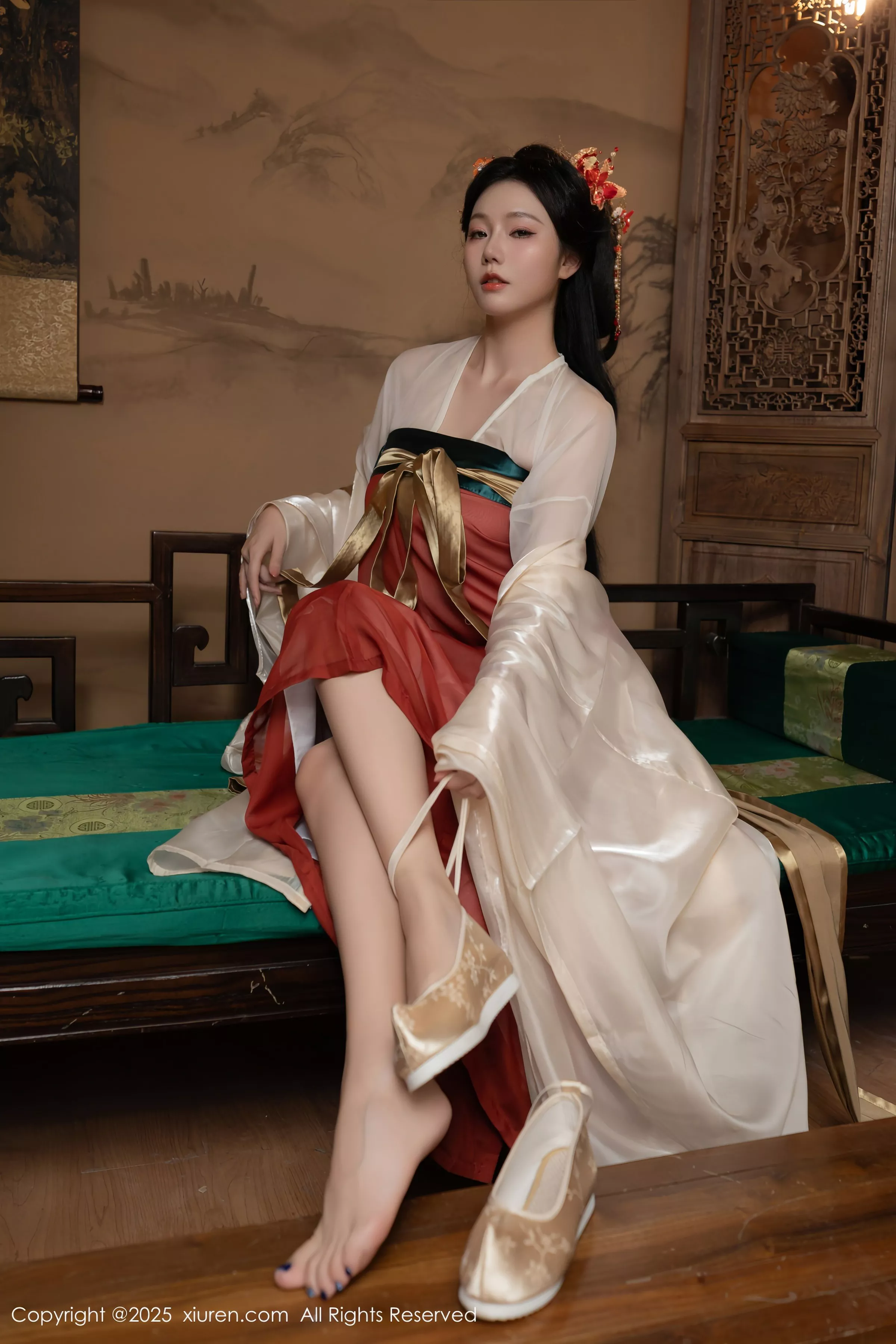 Xgyw.Org_XiuRen第10223期_模特合集女神陆萱萱＆安然anran激情互动薄纱古装撩人诱惑写真80P