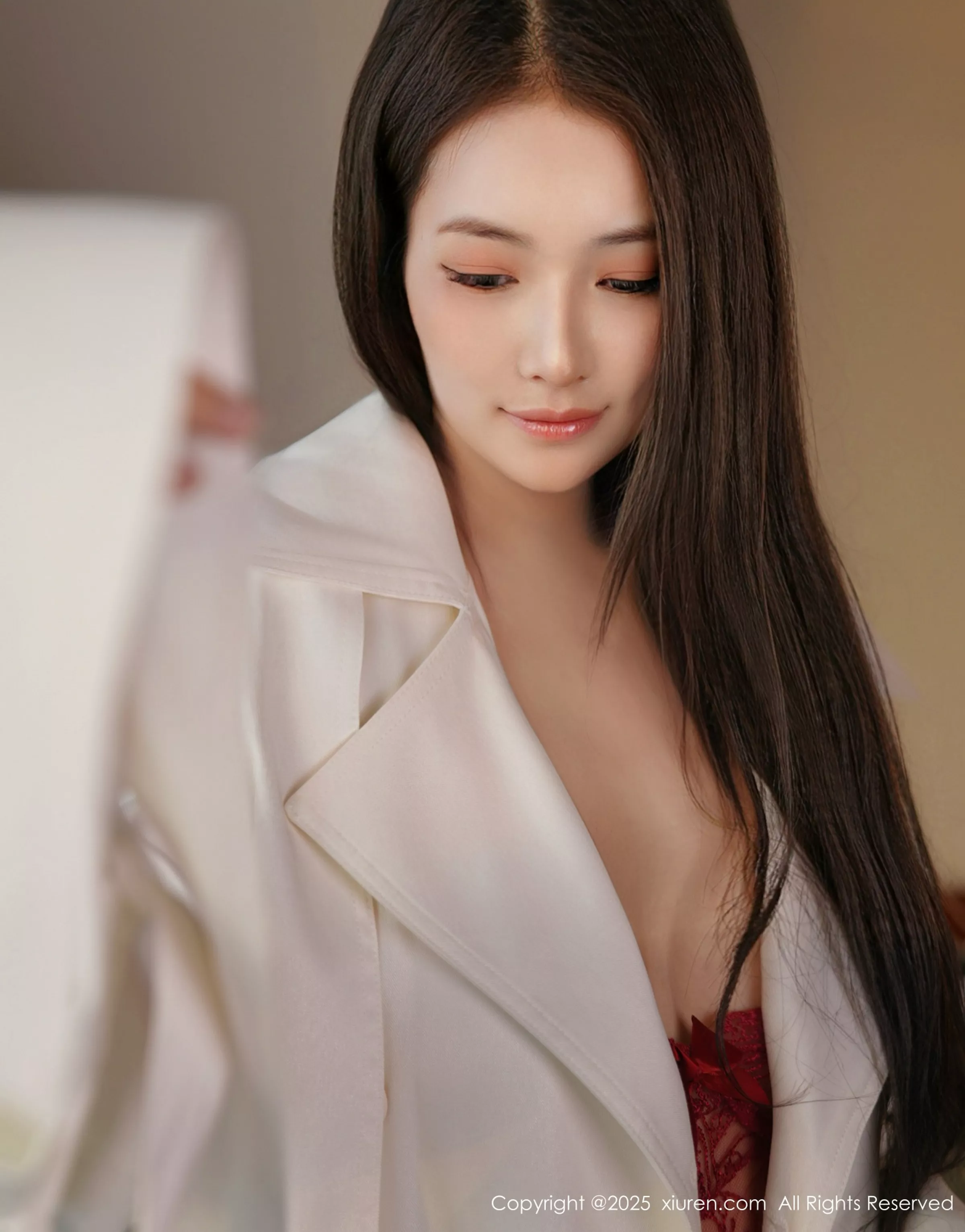 Xgyw.Org_XiuRen第10174期_模特娅轩ELVA性感红色情趣内衣配红丝吊袜秀凹凸身材诱惑写真48P