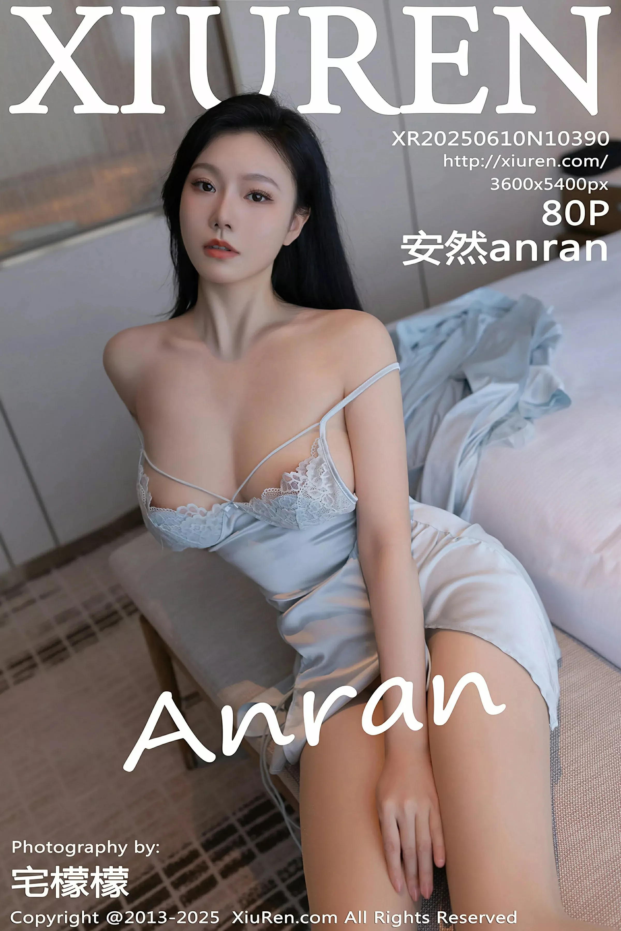 Xgyw.Org_[XiuRen秀人网]No.10390_模特安然anran性感蓝色吊带睡裙配肉色丝袜秀曼妙身姿诱惑写真80P