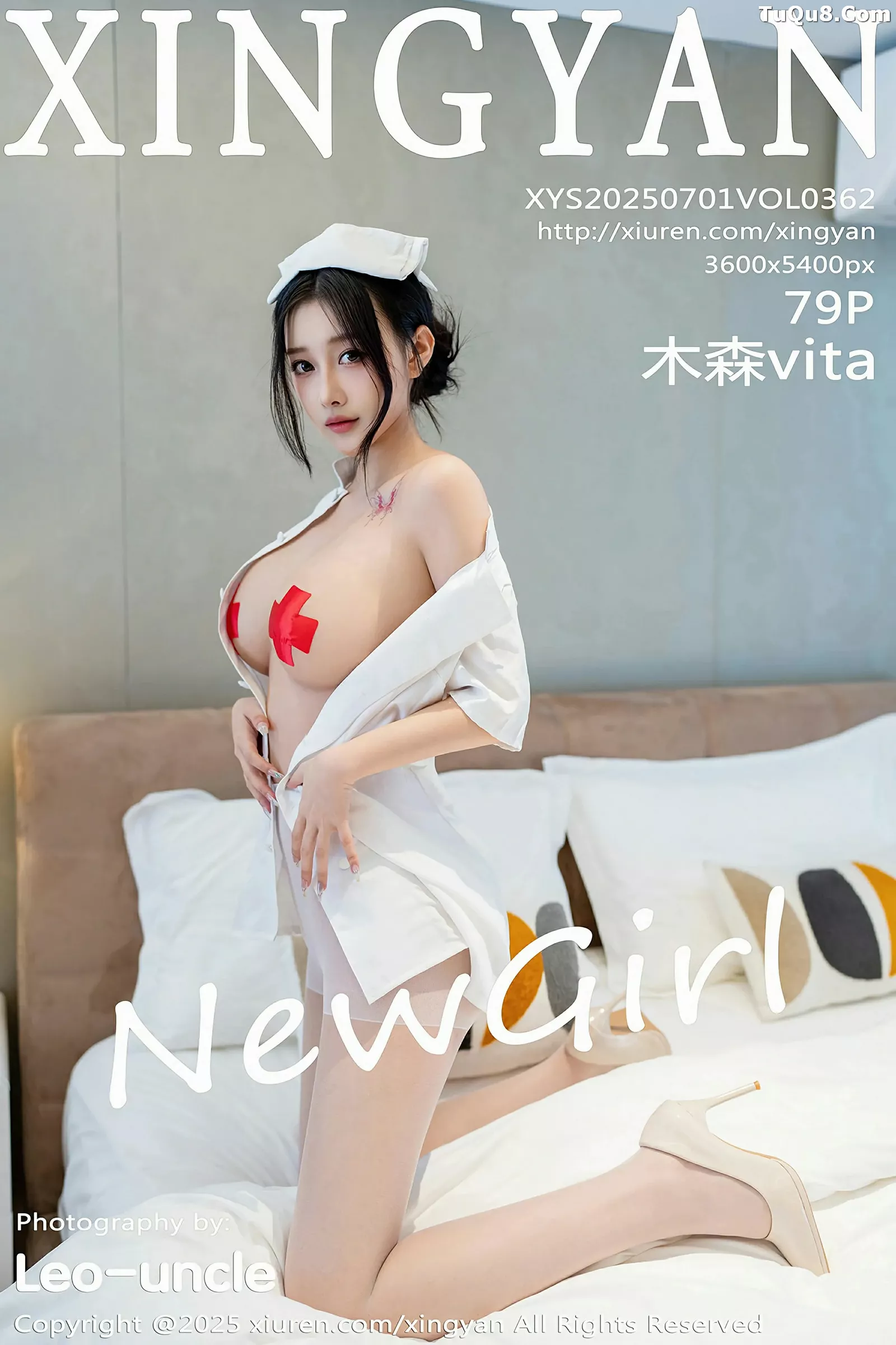 Xgyw.Org_[XINGYAN星颜社]VOL.362_新人模特木森vita性感白色护士制服露丰满身材胶带遮点诱惑写真79P