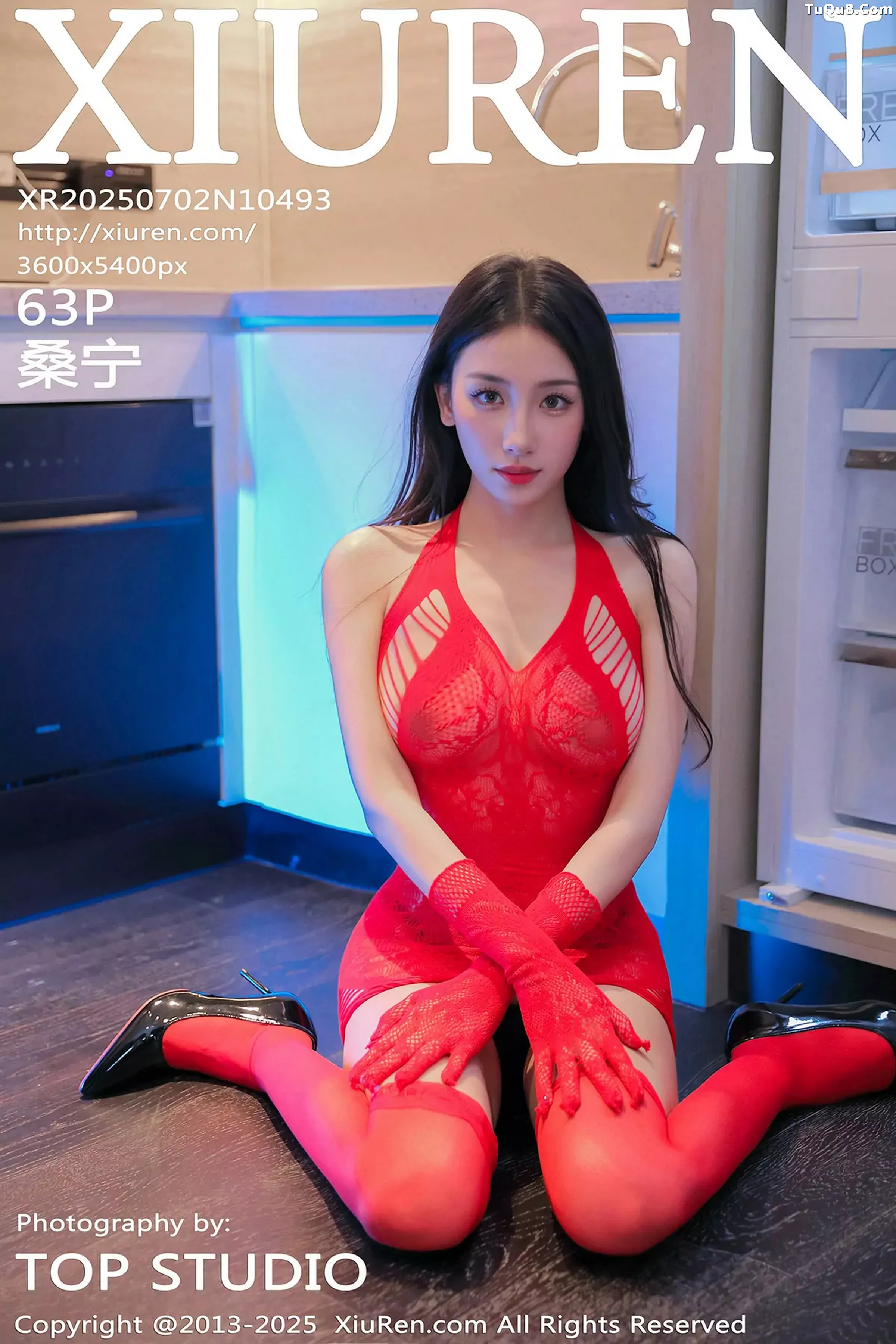 Xgyw.Org_[XiuRen秀人网]No.10493_模特桑宁性感红色情趣缕空服饰配红色丝袜秀曼妙身姿诱惑写真63P
