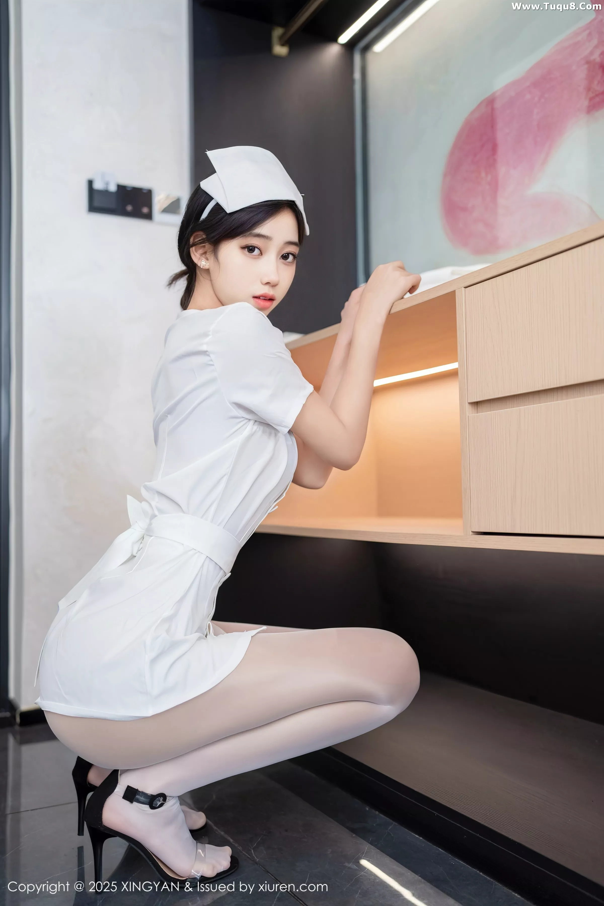 Xgyw.Org_[XINGYAN星颜社]VOL.371_模特时安安性感白色护士服配超薄无内白丝秀柔美身姿诱惑写真75P