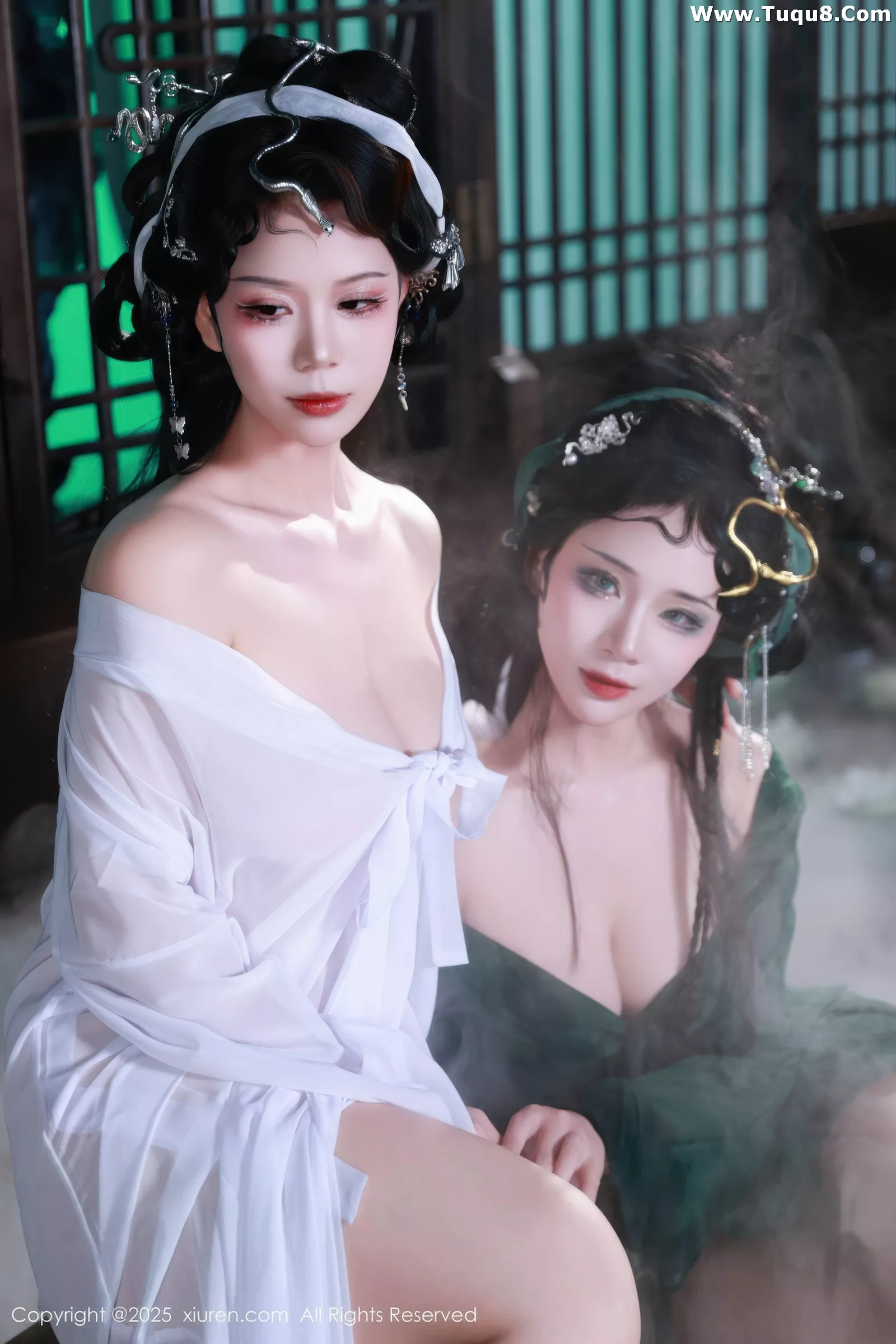 Xgyw.Org_[XiuRen秀人网]No.10561_模特南乔古风场景青蛇装扮性感低胸服饰秀完美身材诱惑写真88P