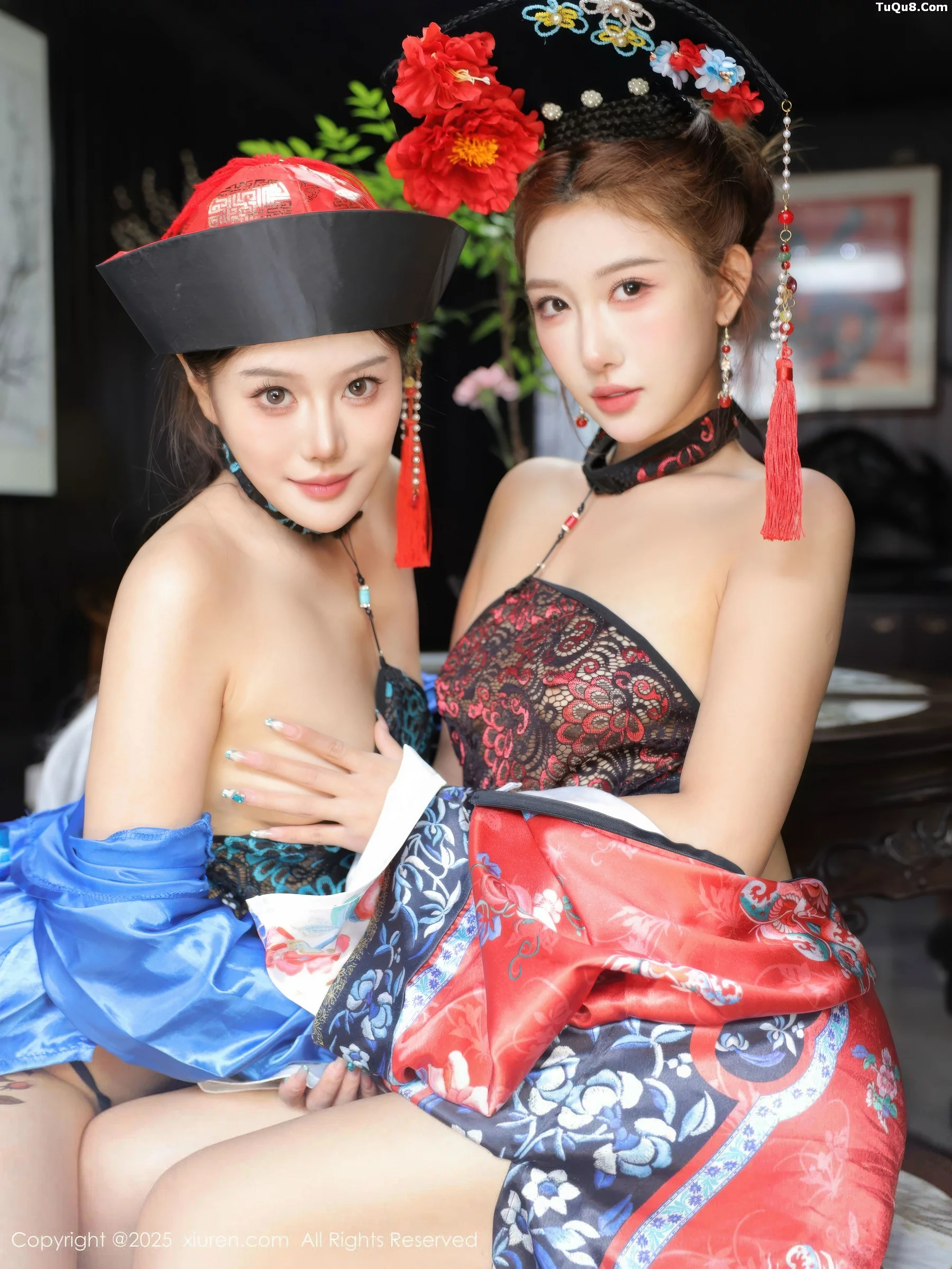 Xgyw.Org_[XiuRen秀人网]No.10762_模特金允希Yuki性感姐妹花古装Cos旗袍秀丰腴身姿撩人诱惑写真65P