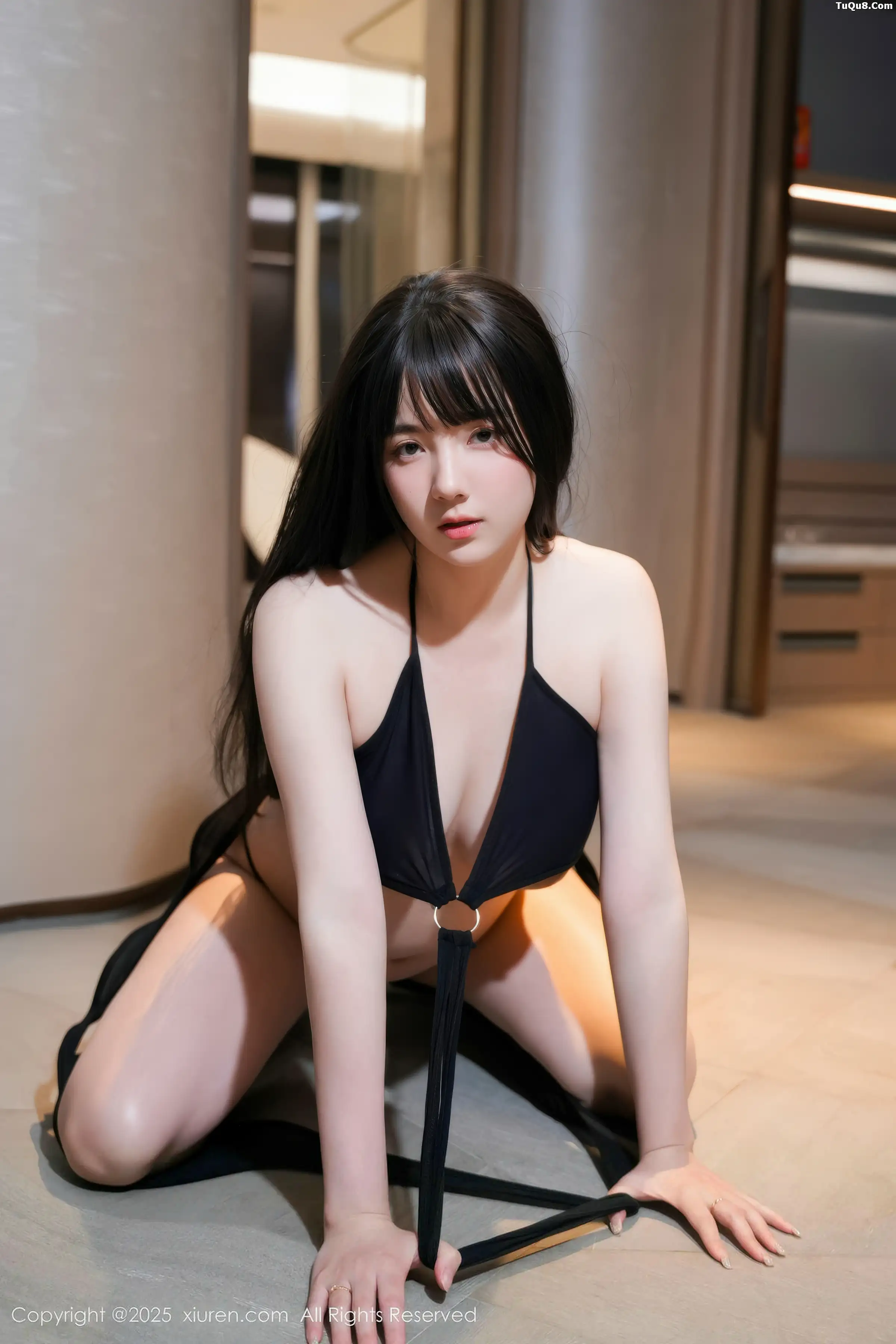 Xgyw.Org_[XiuRen秀人网]No.11039_模特软情私房性感黑色情趣内衣配黑丝吊袜秀曼妙身姿诱惑写真66P