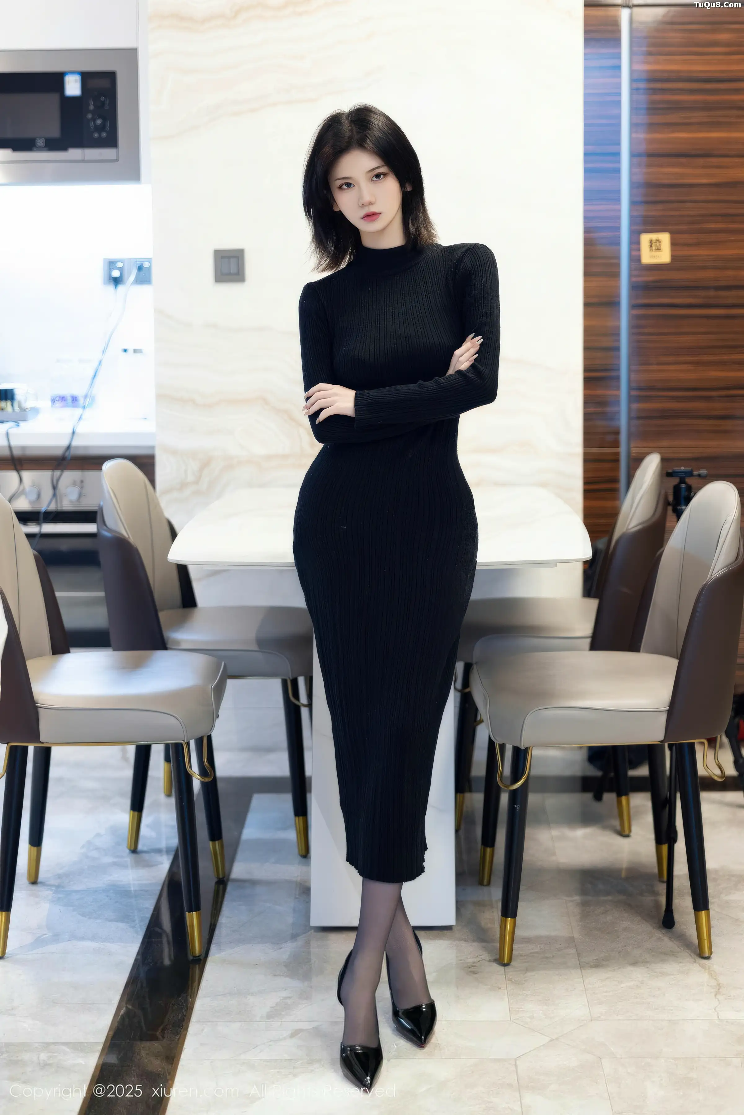 Xgyw.Org_[XiuRen秀人网]No.11036_新人模特赵语嫣Baby黑色连衣裙配超薄黑丝秀曼妙身材诱惑写真97P