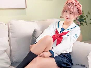 [喵糖映画]SPL.011_绿民俗JK制服美女居家私房撩黑短裙秀翘臀美腿诱惑写真40P