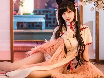 [喵糖映画]HML.010_黑色猫女郎私房高开爱宕旗袍秀完美身材白嫩美腿迷人写真30P